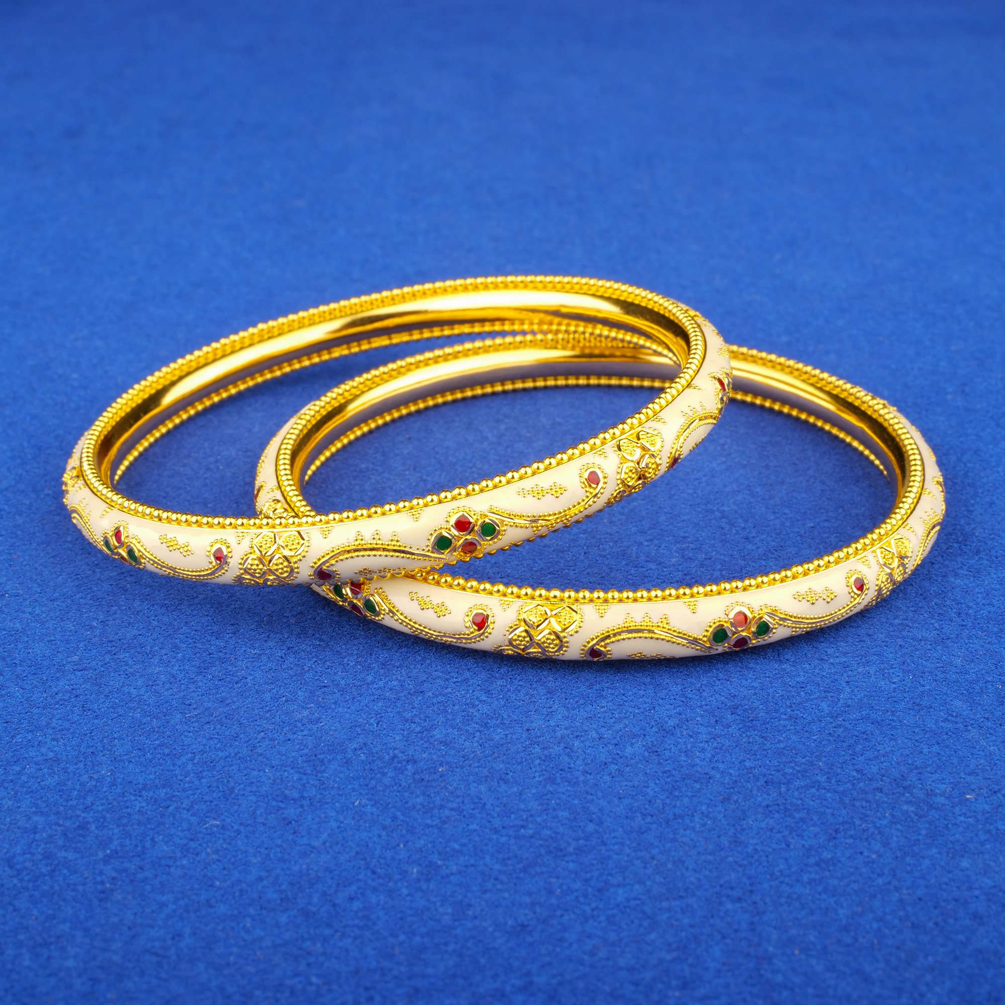 22K Minakari Gold Bangles
