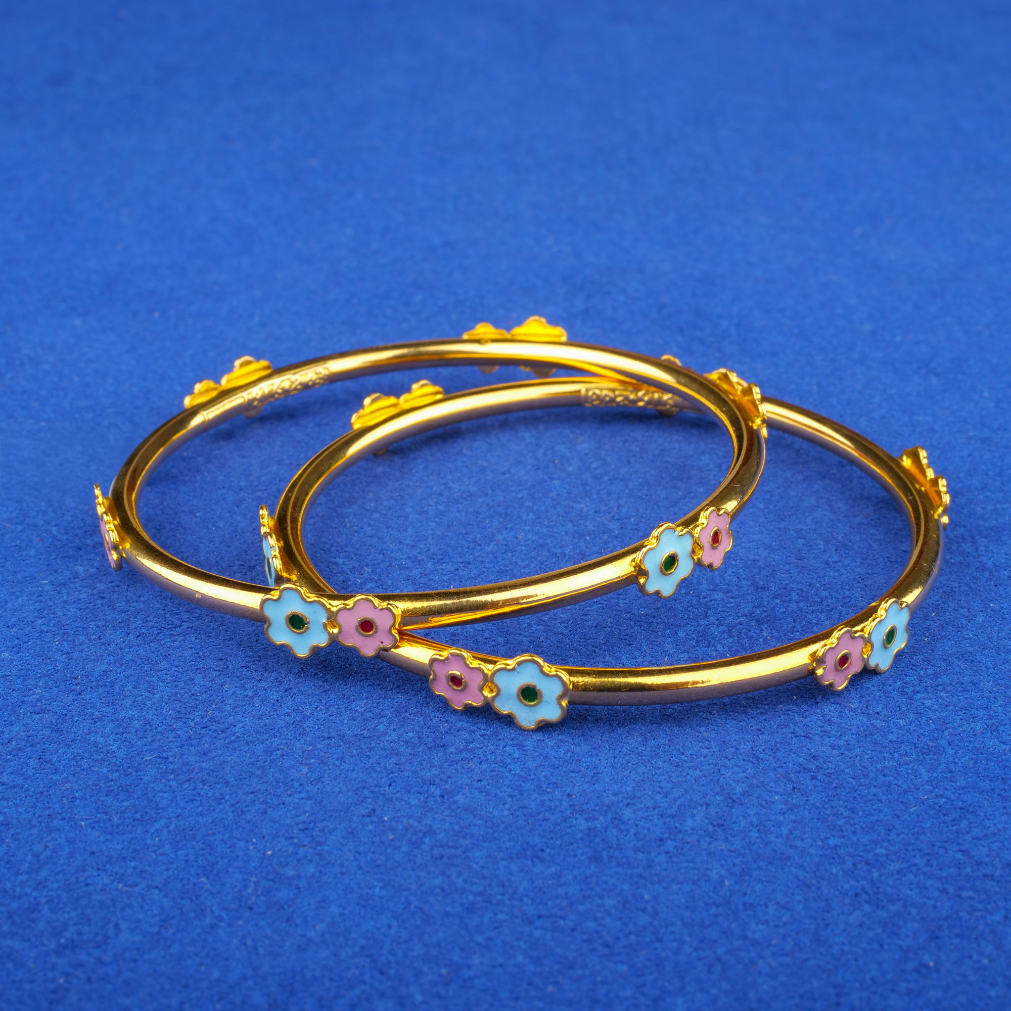 22K Minakari Gold Bangles