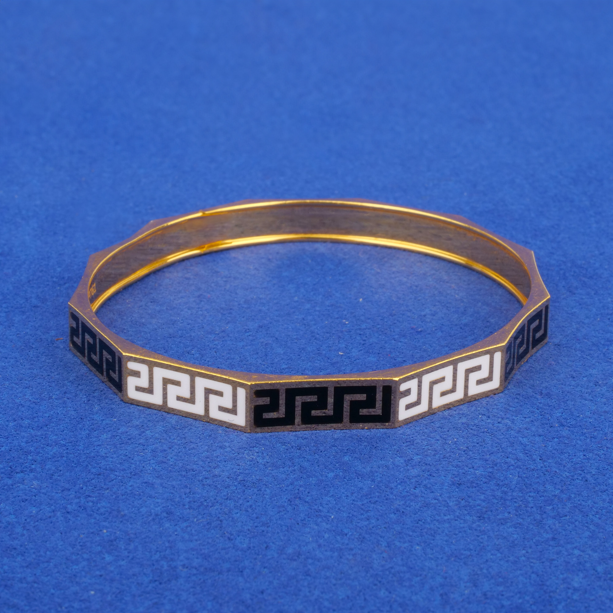 22K Gold Enamel Bangle/Bracelet