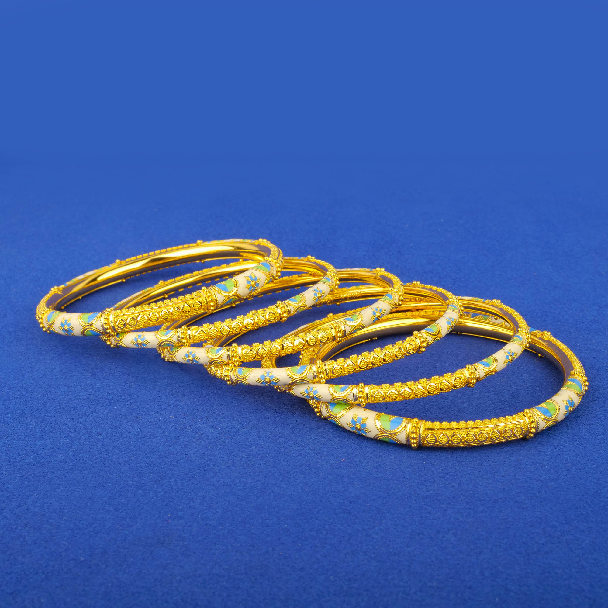 22K Minakari Gold Bangles