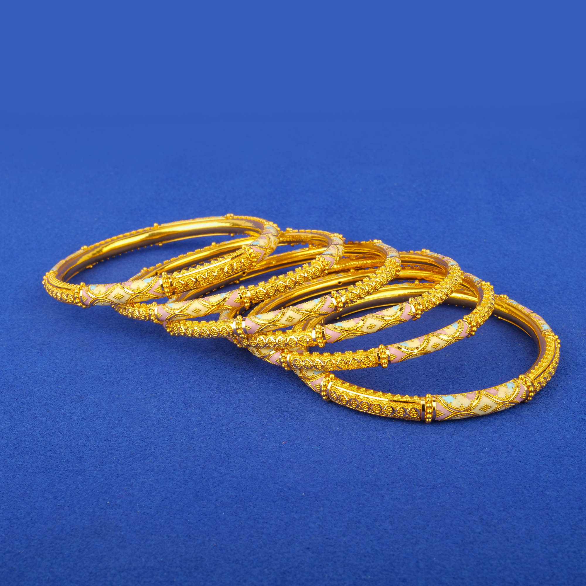 22K Minakari Gold Bangles