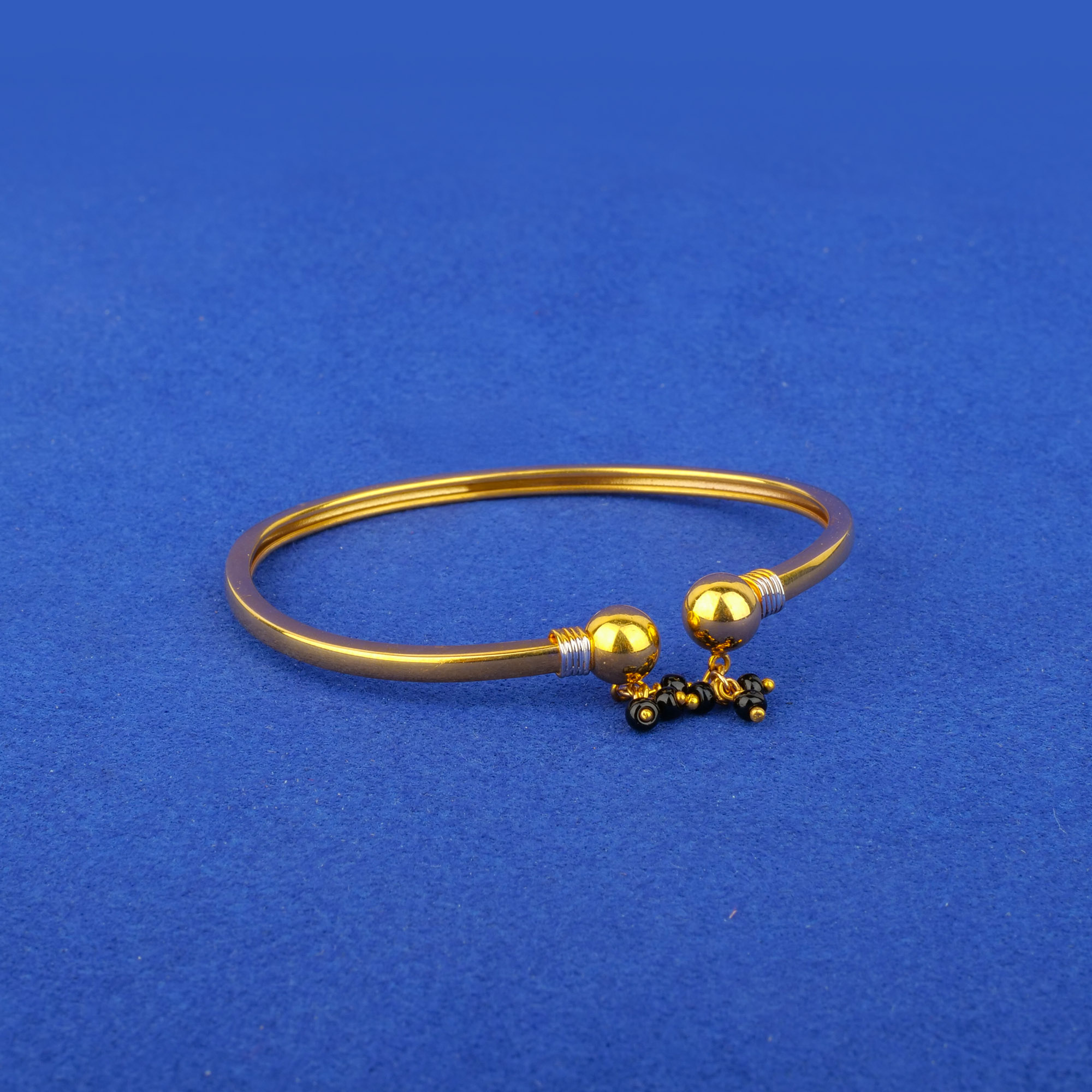 22K Gold Blackbead Bangle/Bracelet