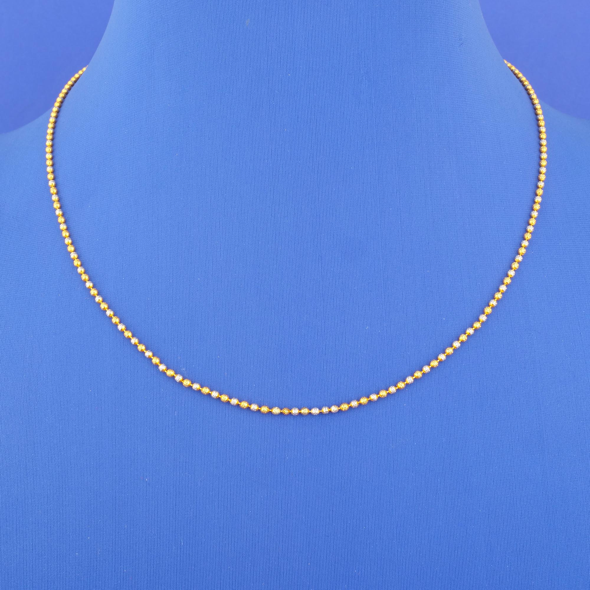 22K Gold Two-Tone Chain