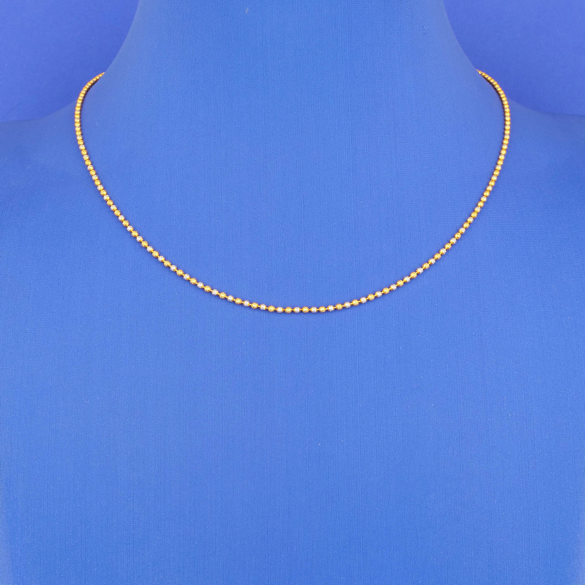 22K Gold Two-Tone Chain