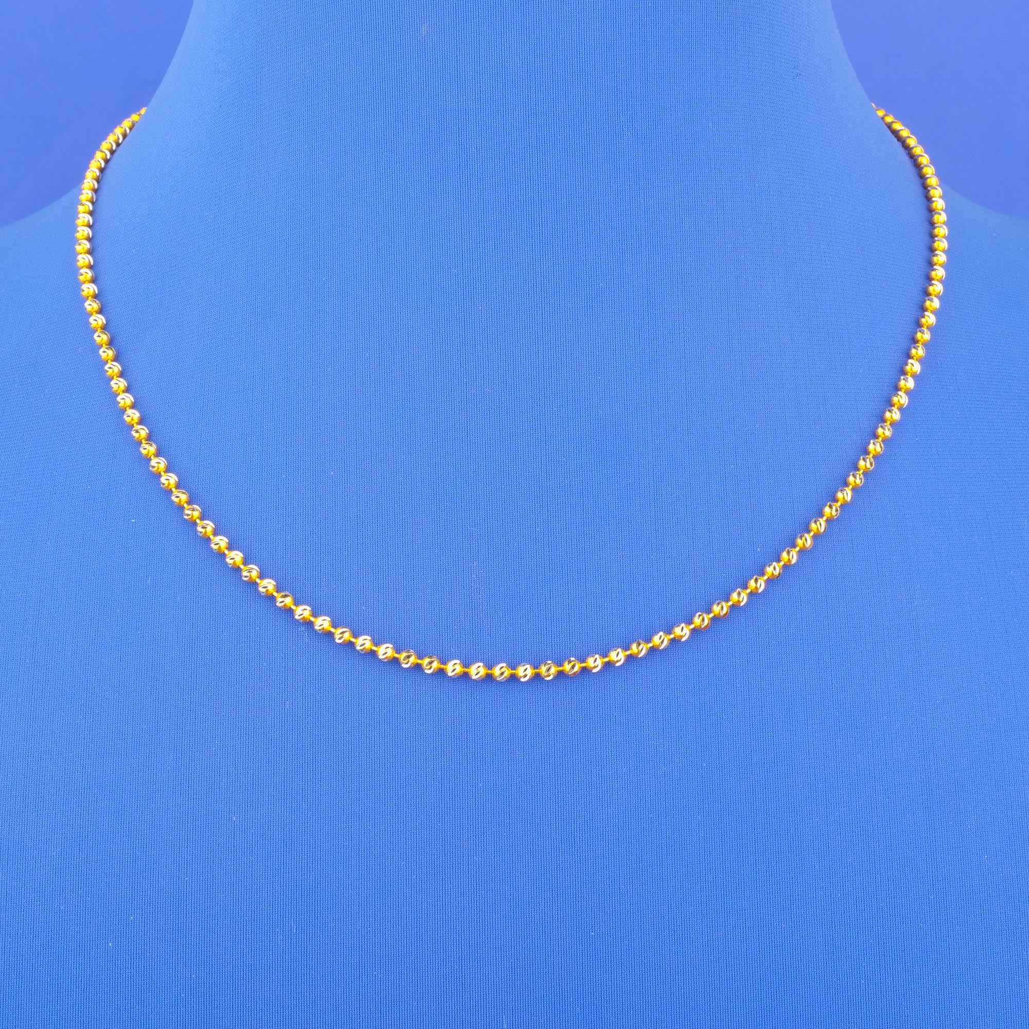 22K Two-Tone Gold Chain