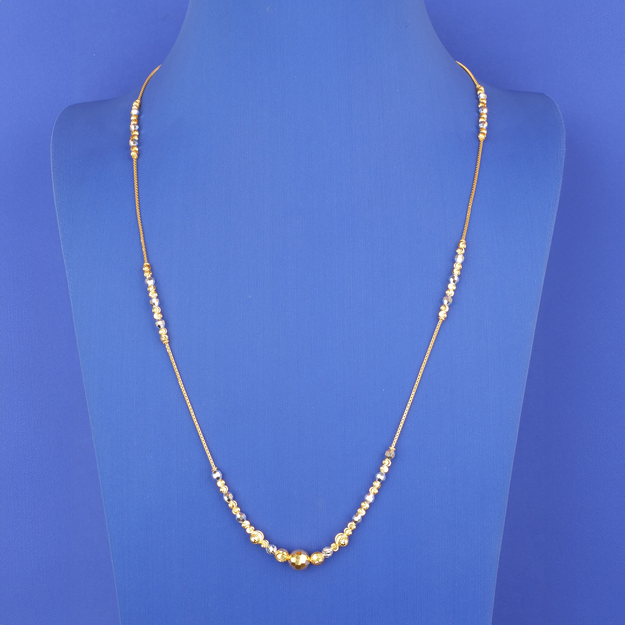 22K Two-Tone Gold Chain