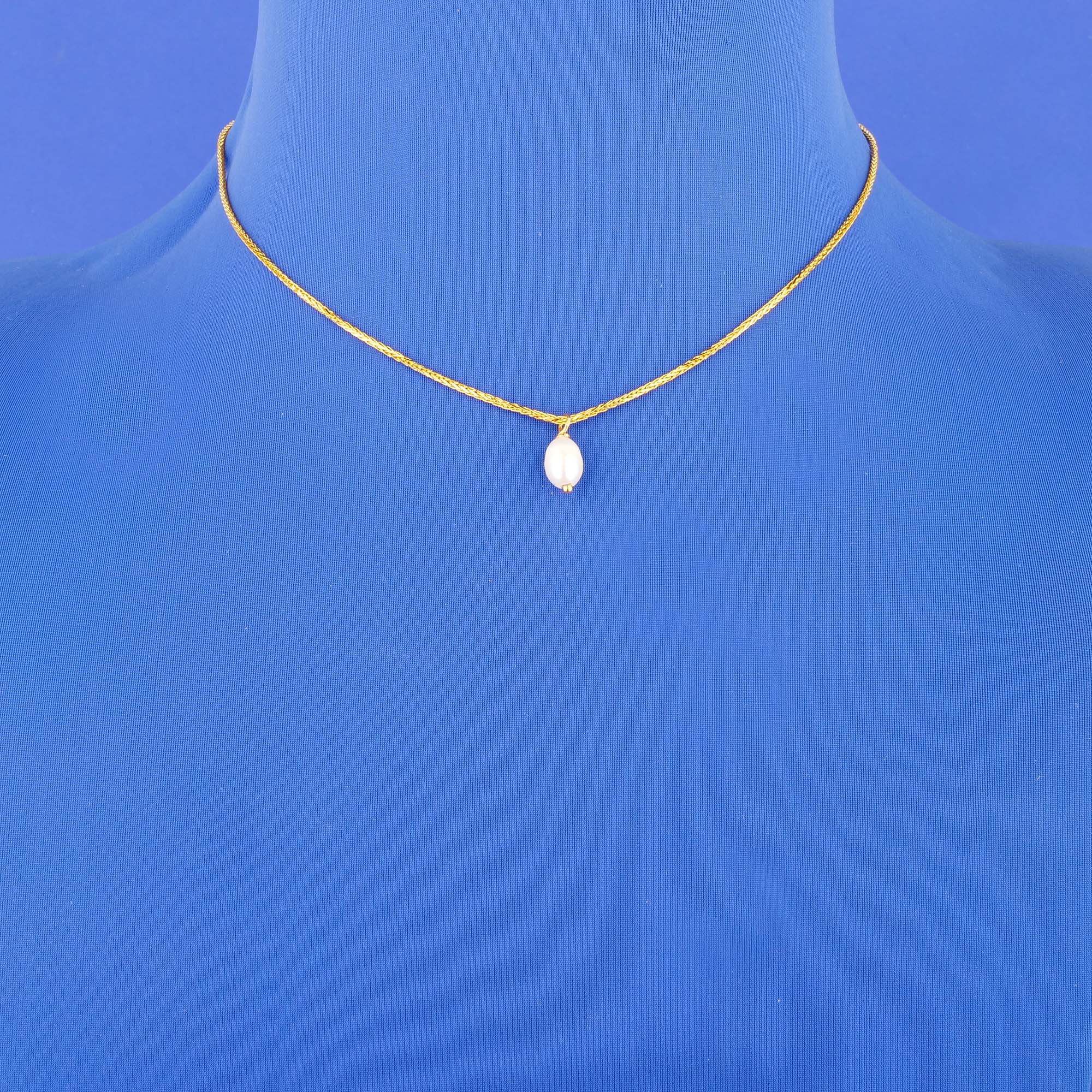 22K Gold Pearl Chain