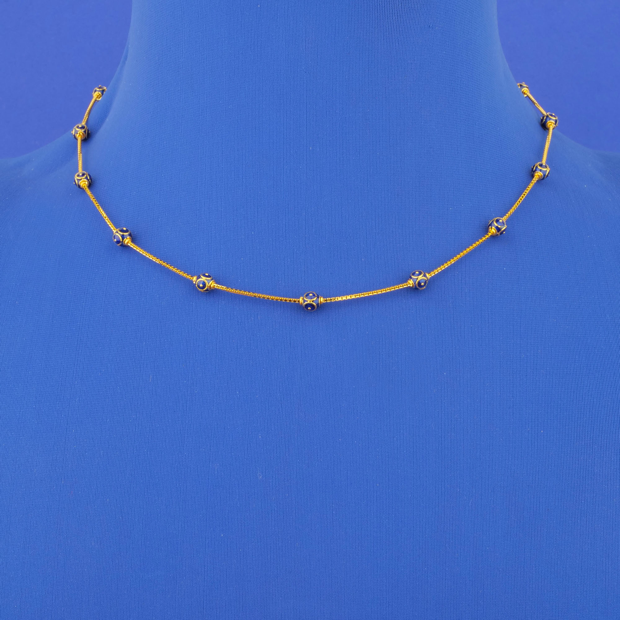 22K Minakari Gold Chain