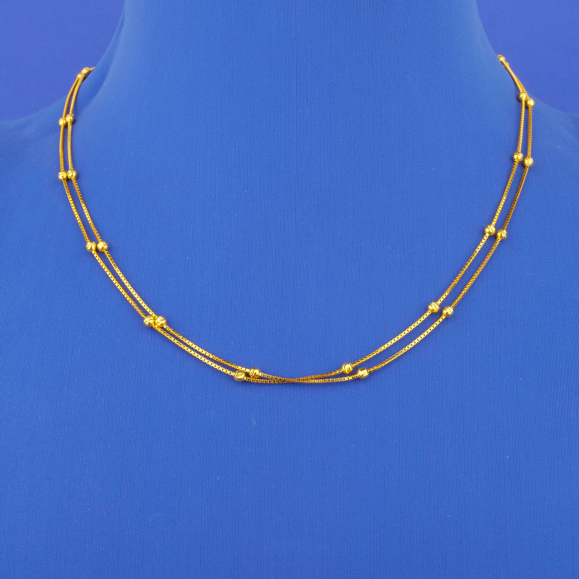 22K Gold 'Layered' Chain