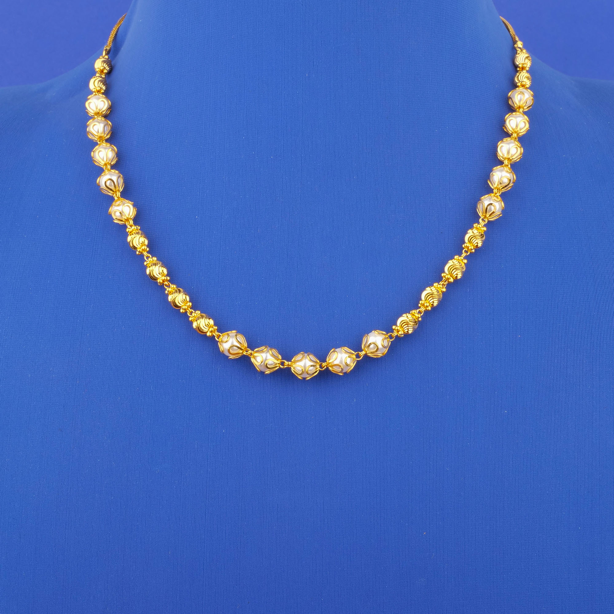 22K Gold Pearl Chain