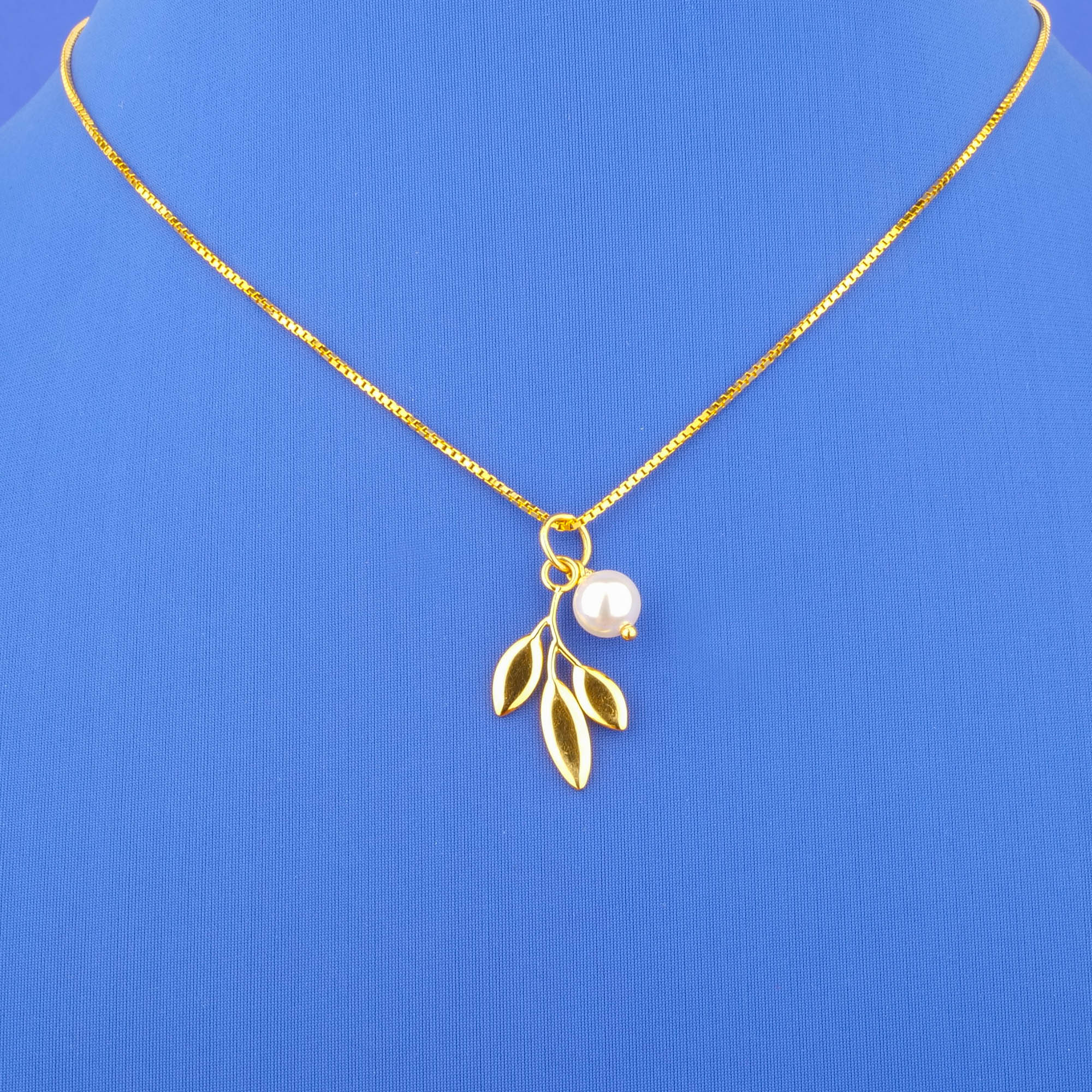 22K Gold Pearl 'Pendant' Chain