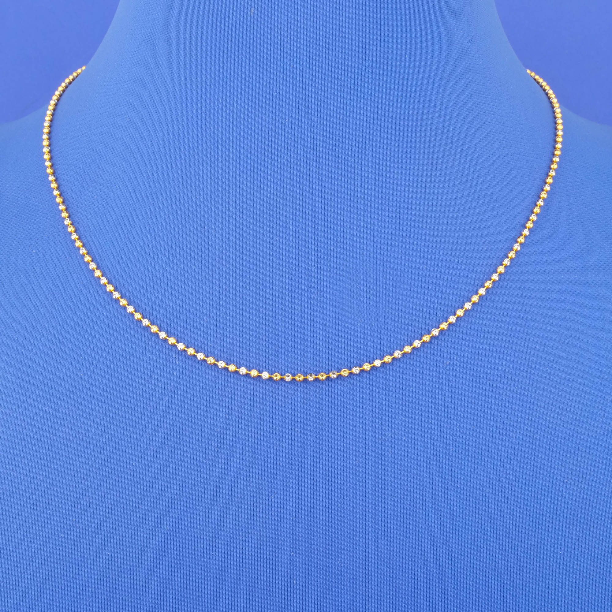 22K Two-Tone Gold Chain