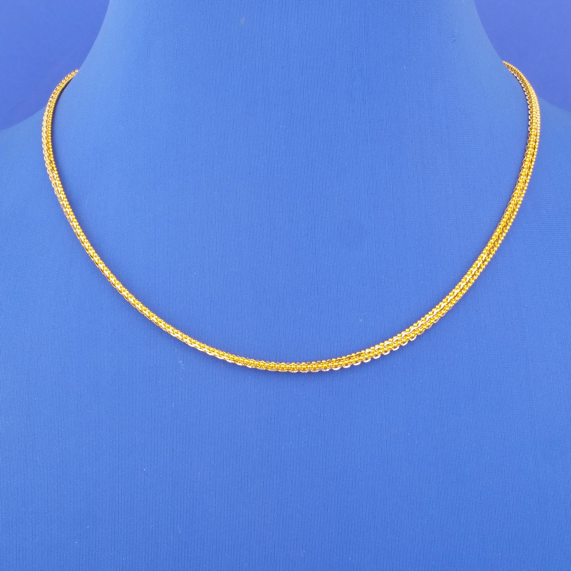 22K Two-Tone Gold Chain