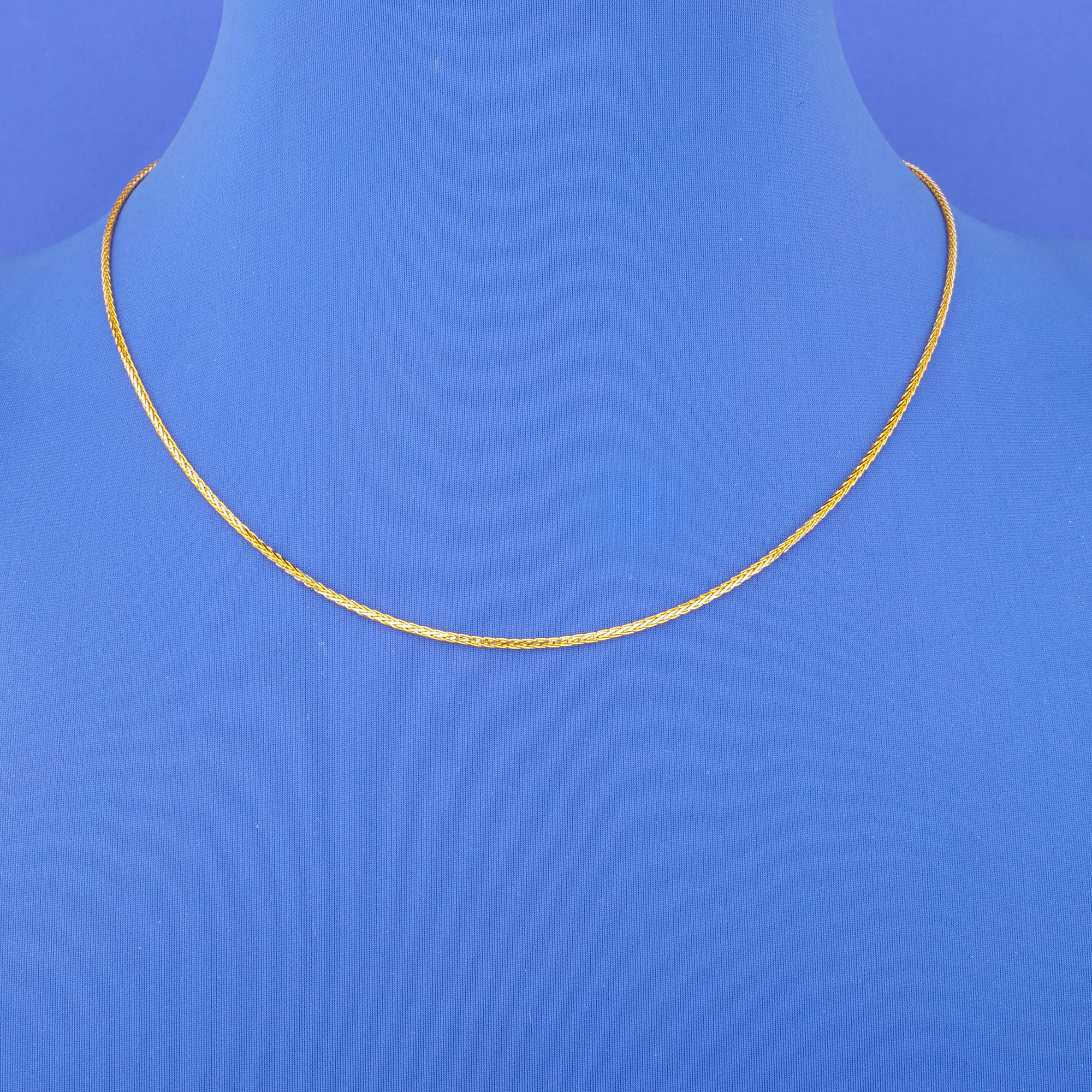 22K Two-Tone Gold Chain