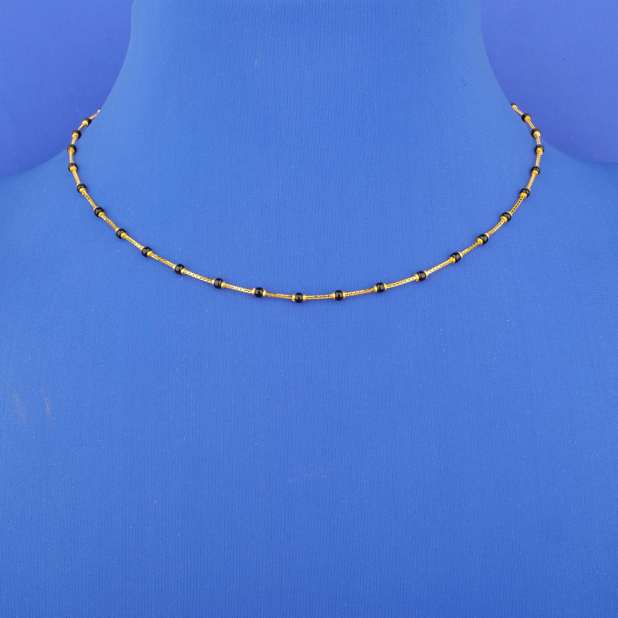 Twenty-Two Karat Gold Blackbead Chain*
