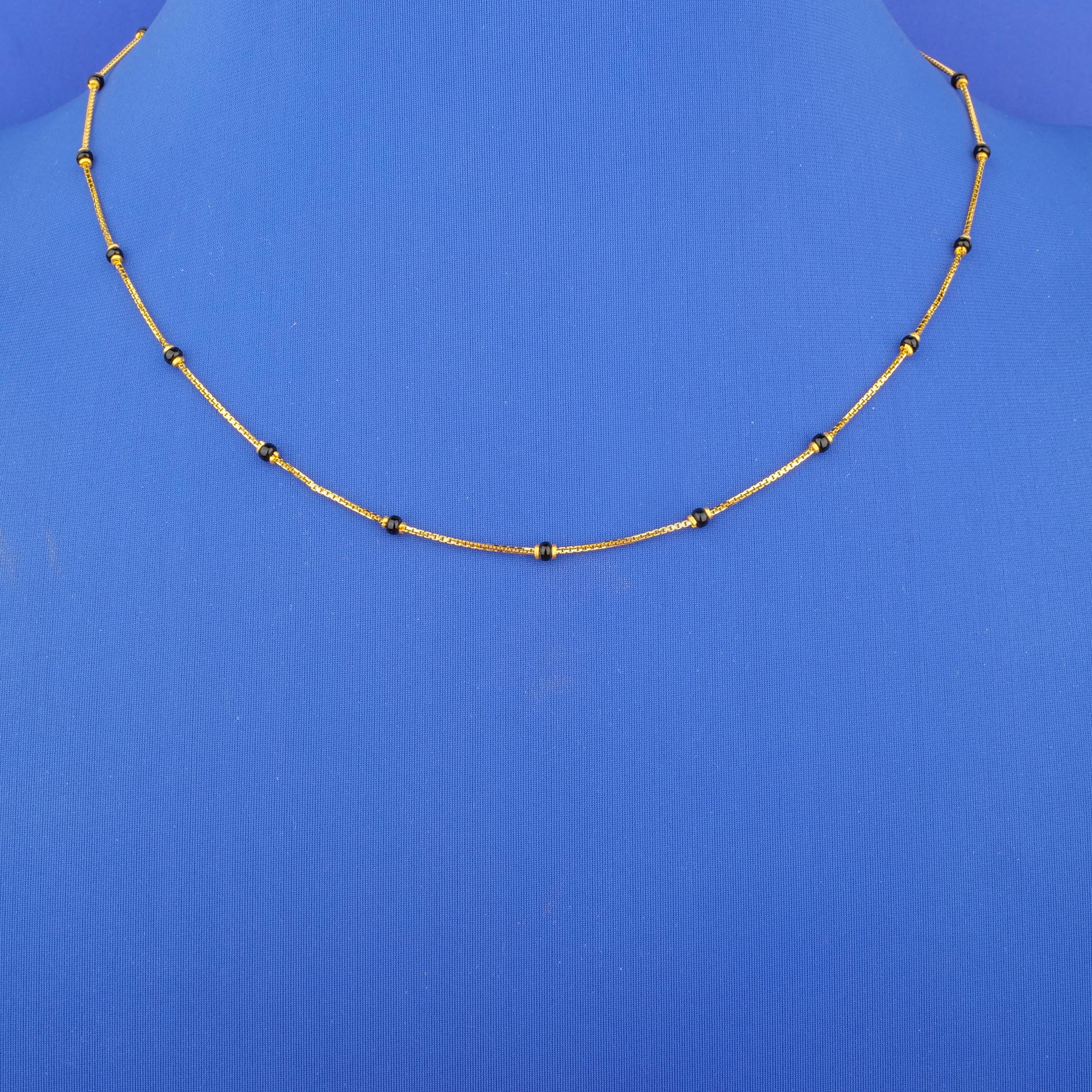 Twenty-Two Karat Gold Blackbead Chain*