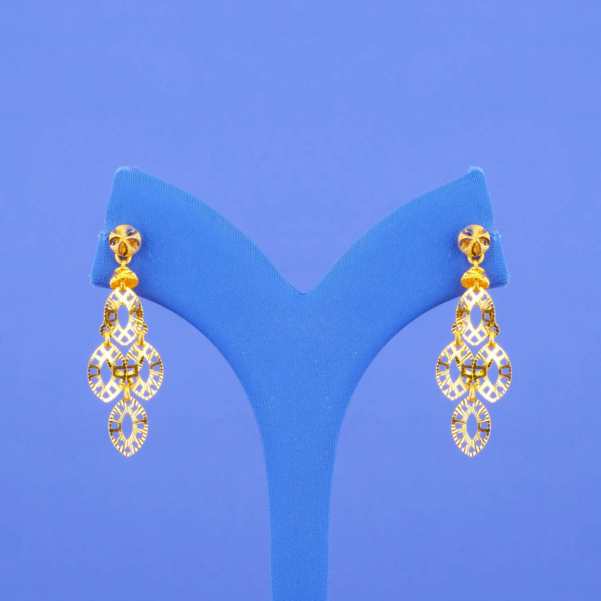 22K Gold 'Drop' Earrings