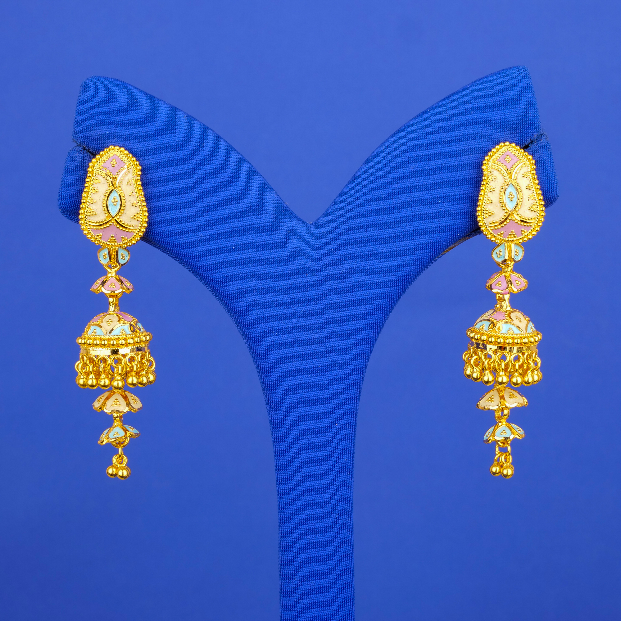 Oxidized Golden Oversized Extremely Light Weight Earrings – Amazel Designs