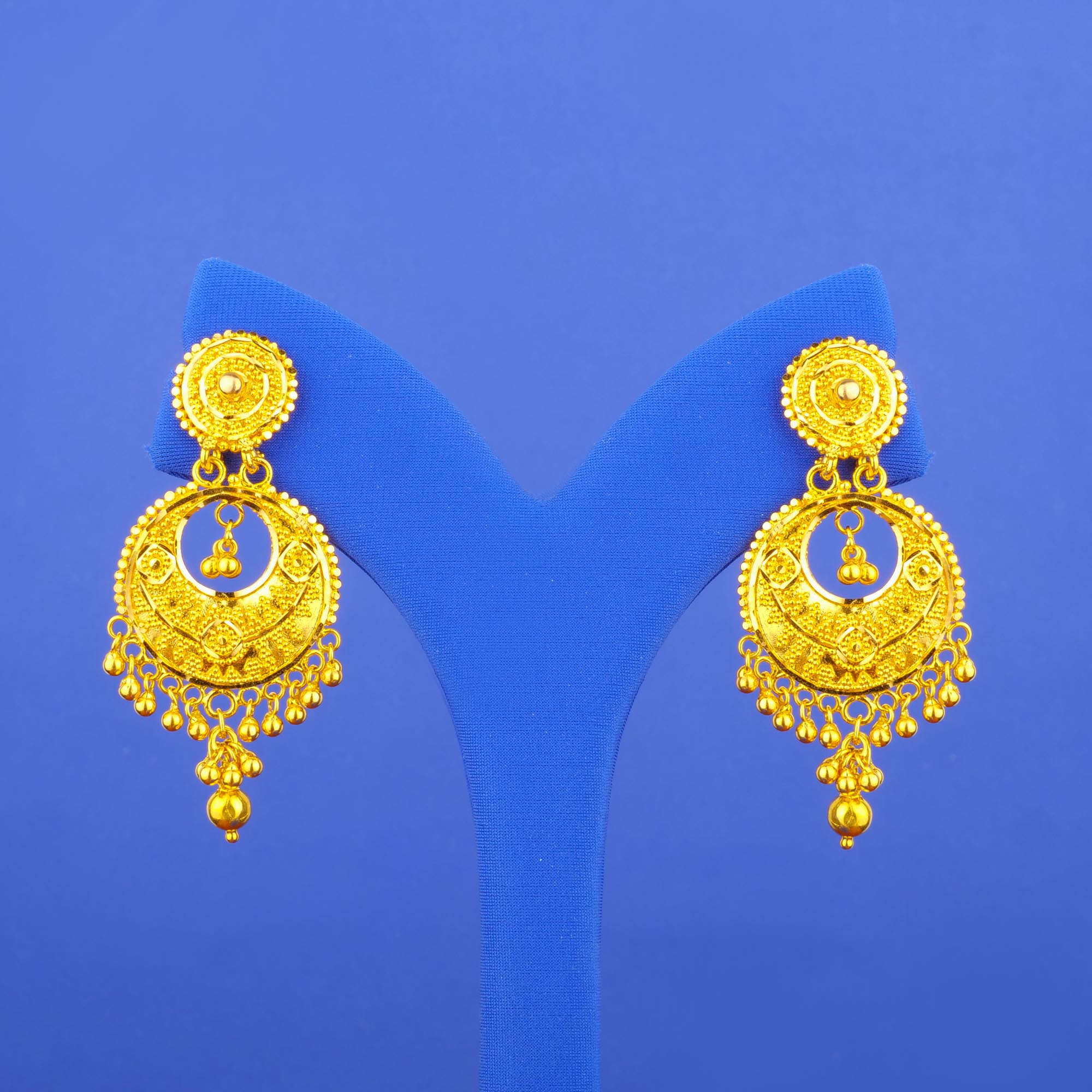 Twenty-Two Karat Gold Earrings 'Reversible'