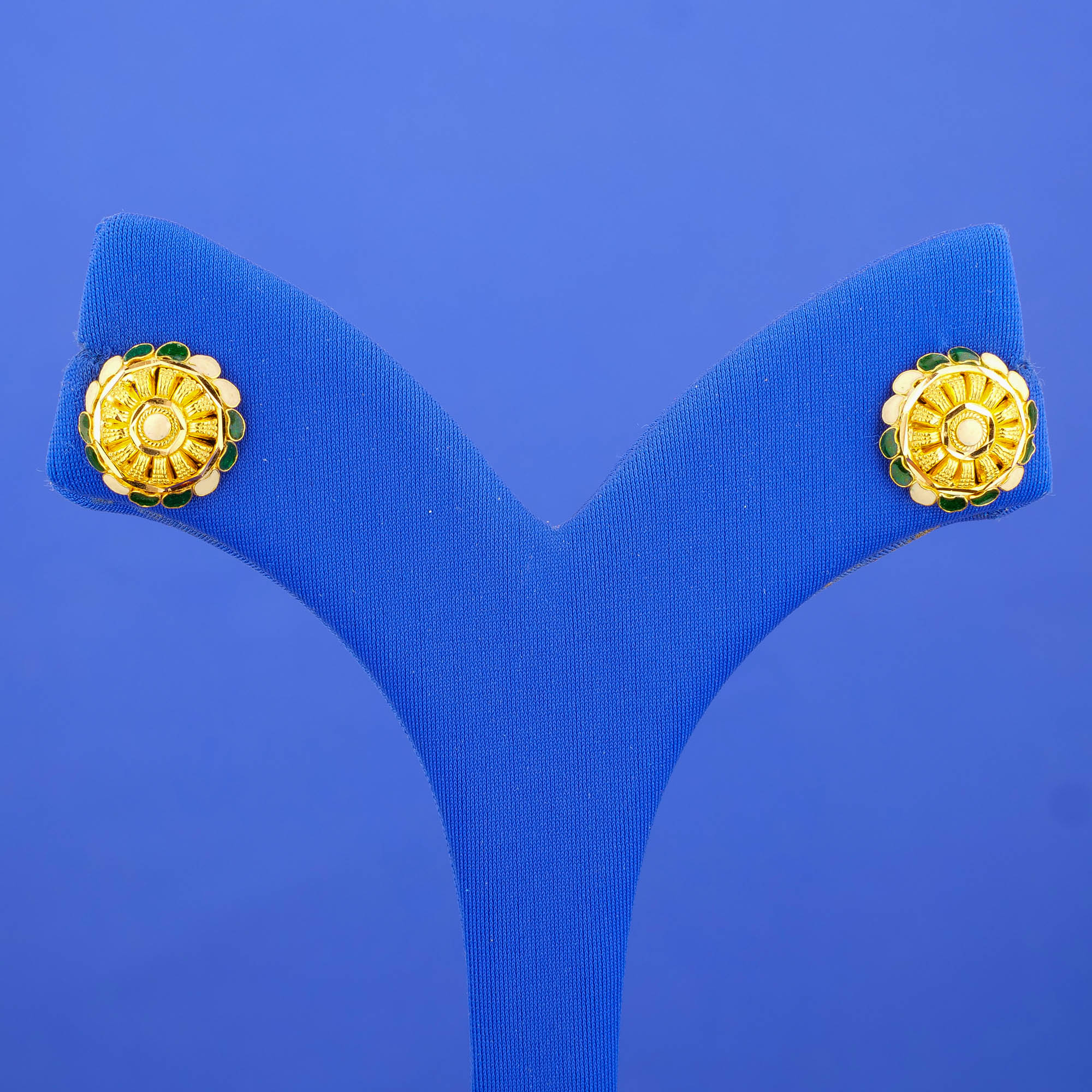 22K Minakari Gold Earrings