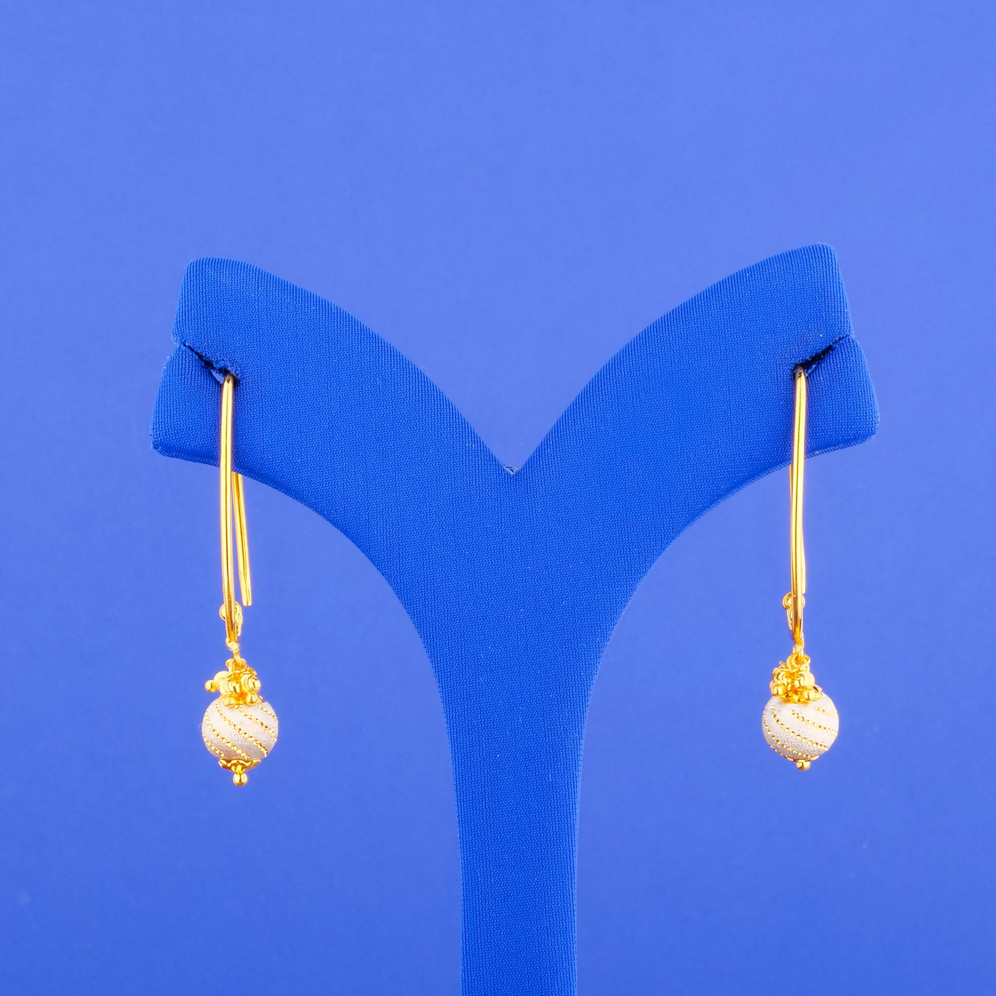 22K Two-Tone Gold 'Drop' Earrings