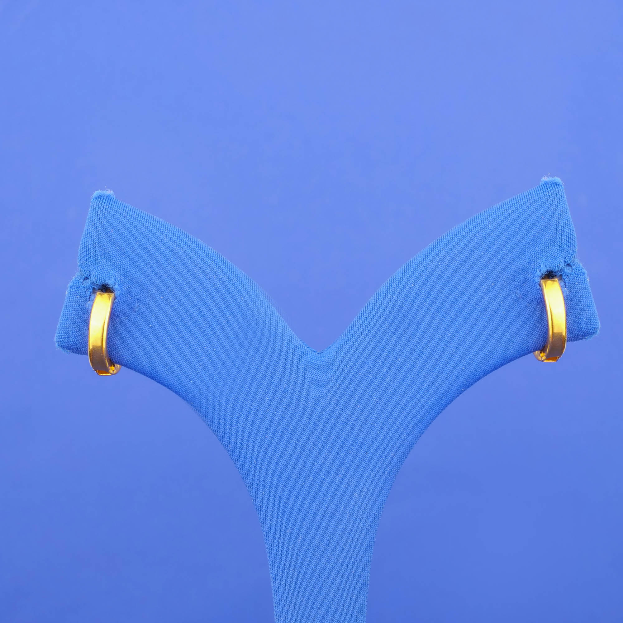 22K Gold 'C' Earrings