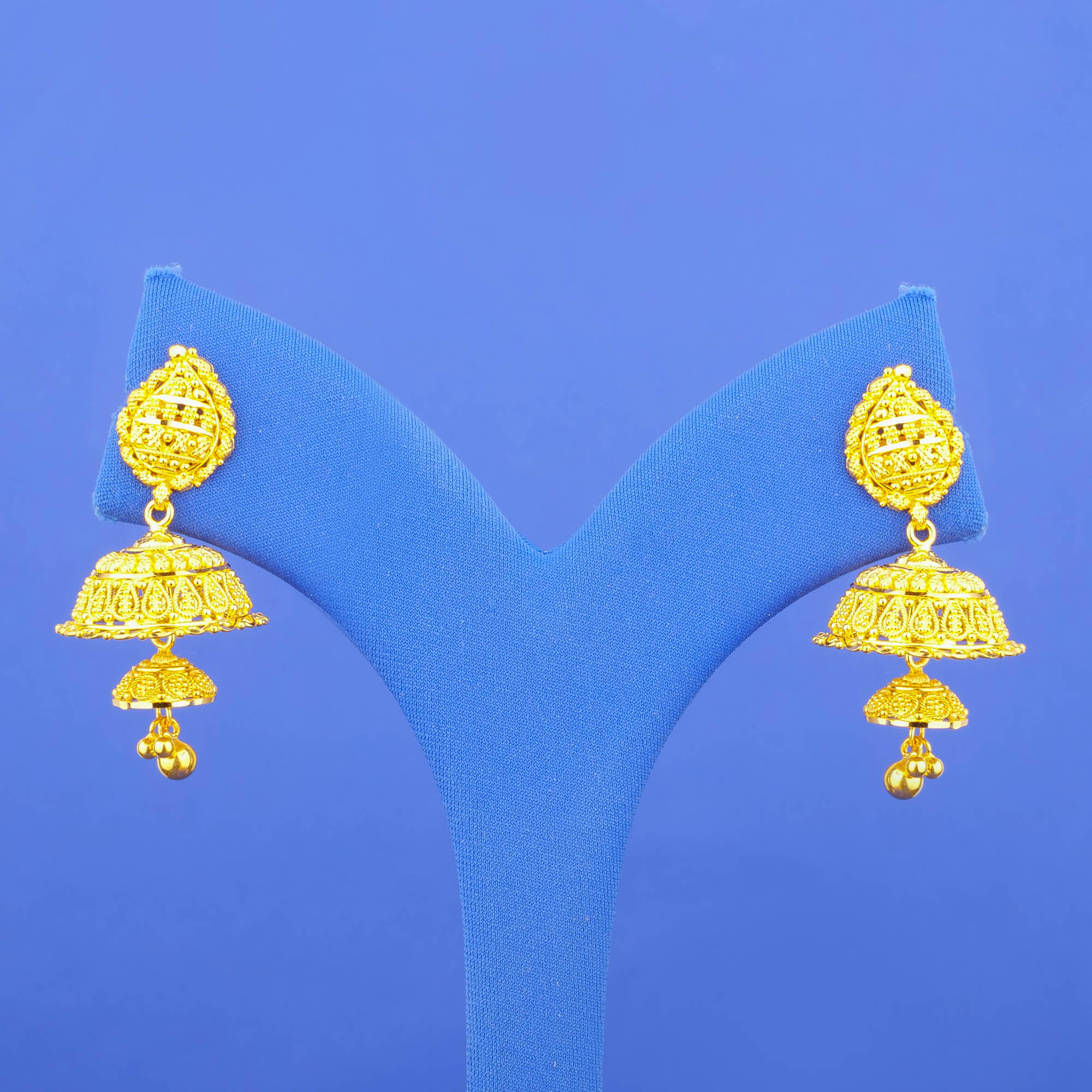 22K Gold 'Jhumka' Earrings