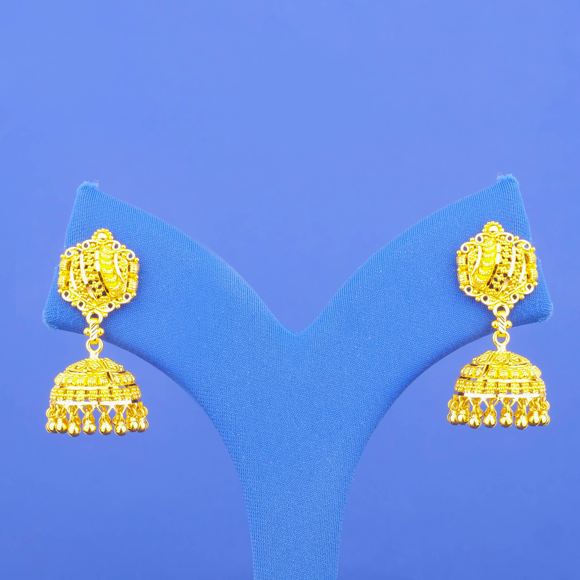 22K Gold 'Jhumka' Earrings