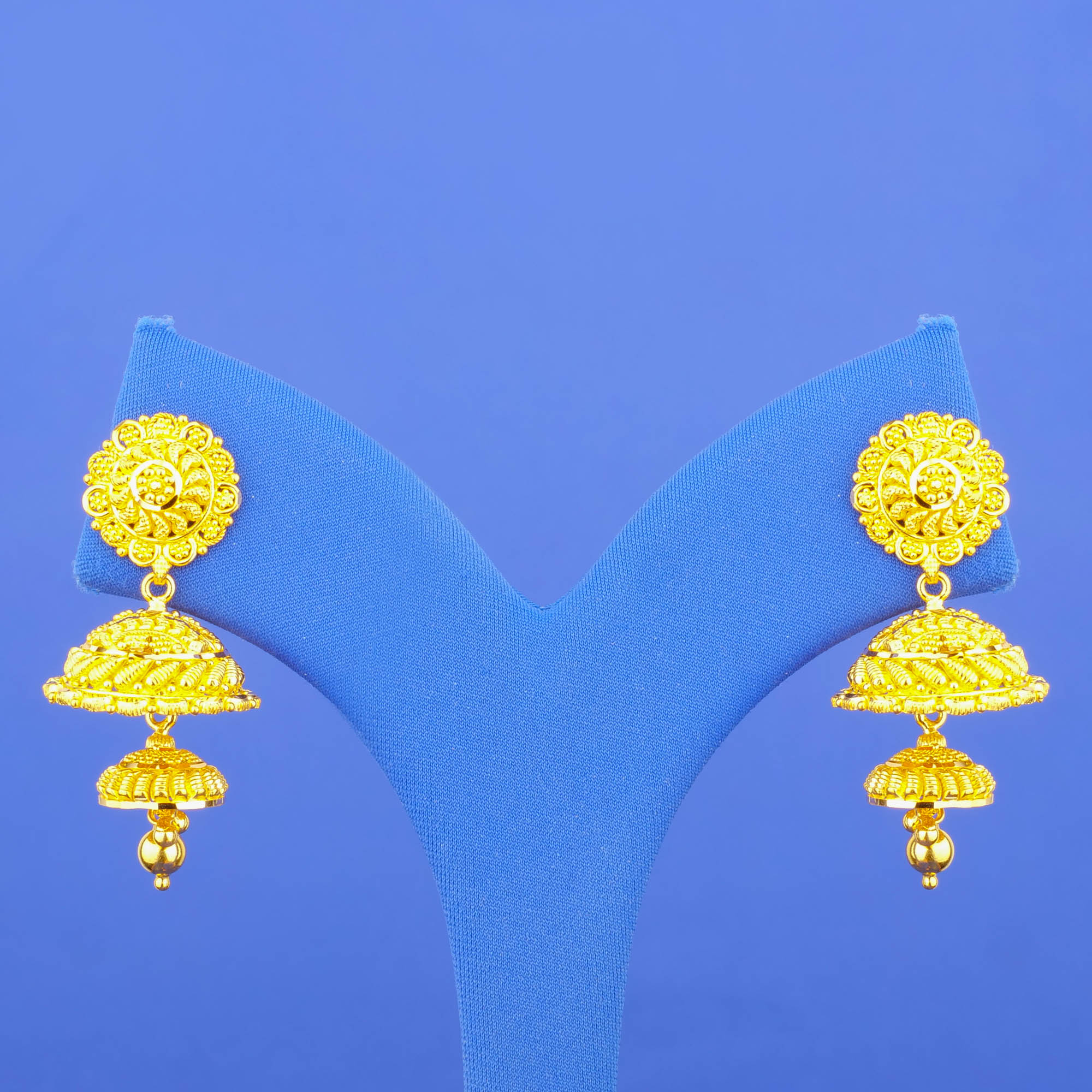 22K Gold 'Jhumka' Earrings