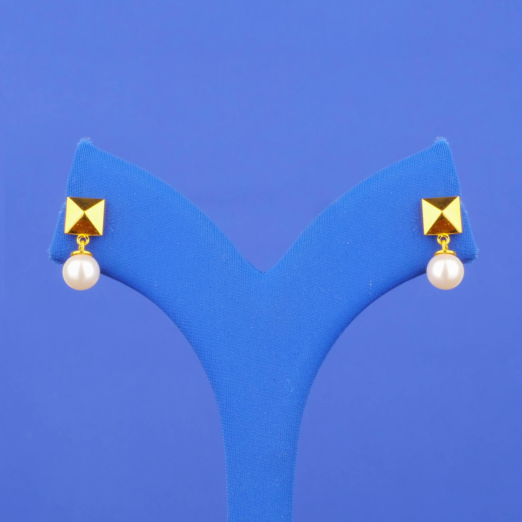 22K Gold Pearl 'Drop' Earrings