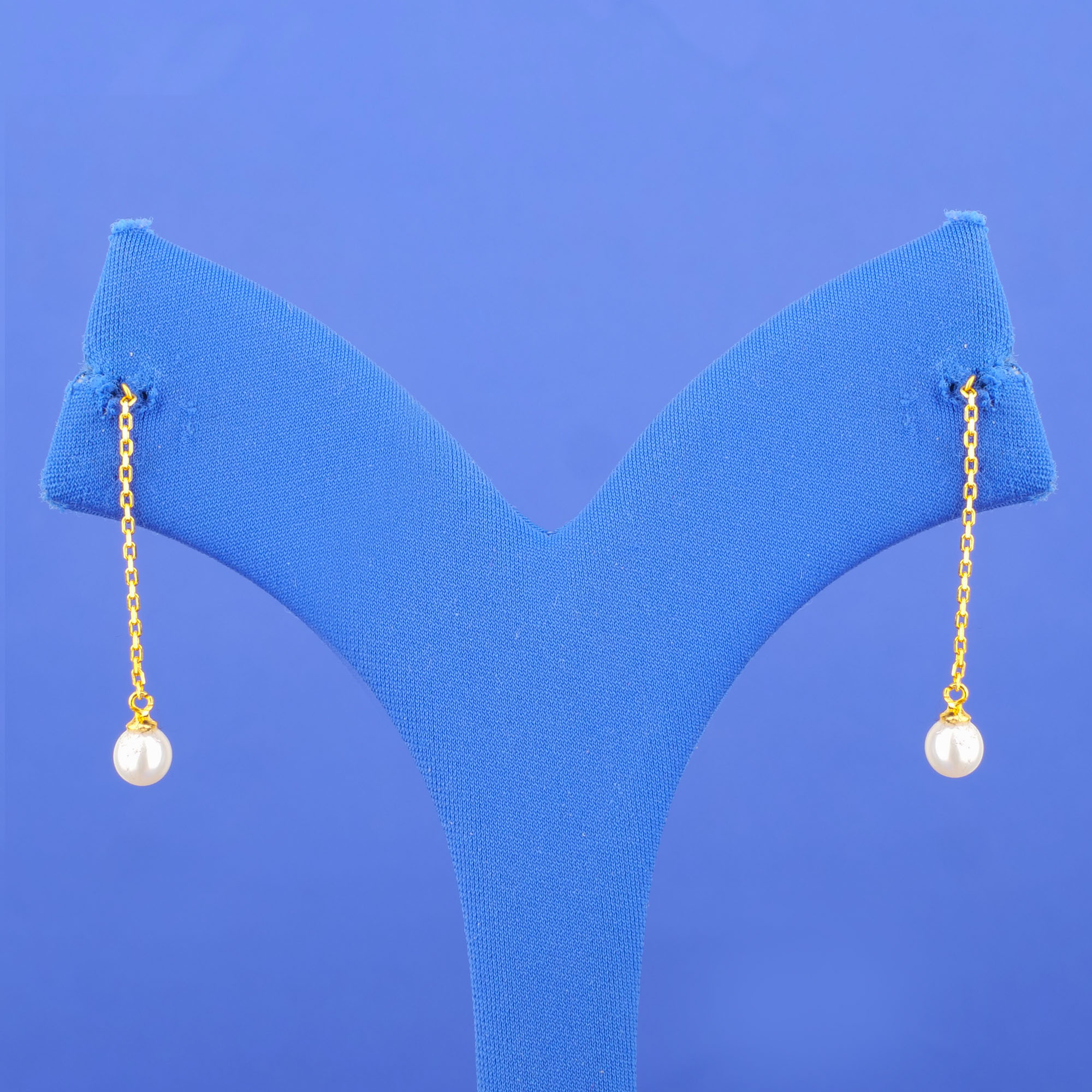 22K Gold Pearl 'Drop' Earrings