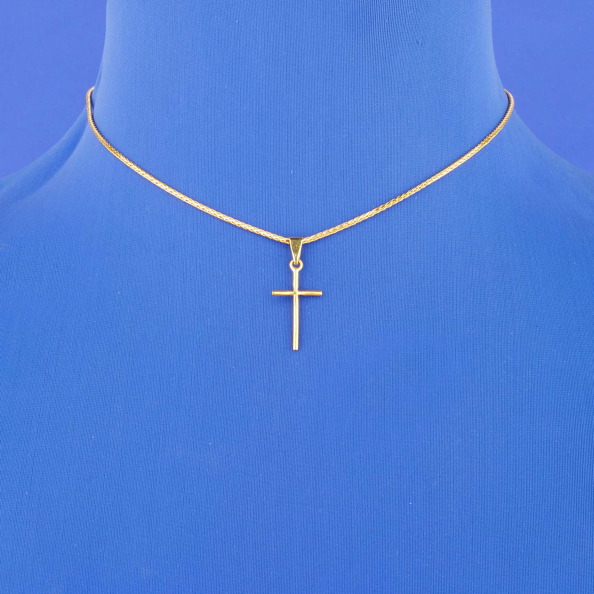 22K Baby Two-Tone Gold Necklace