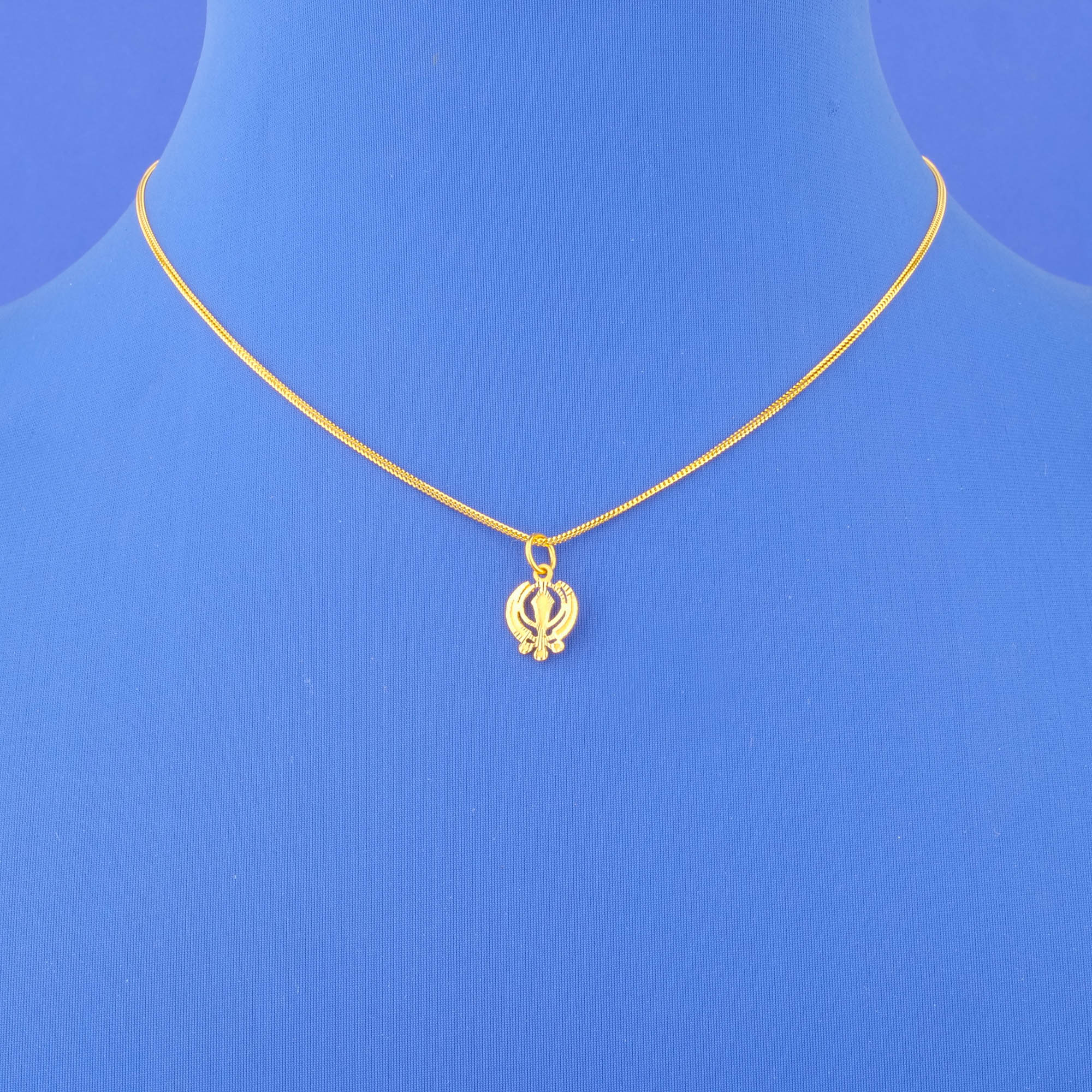 Twenty-Two Karat Baby Gold 'Khanda' Necklace