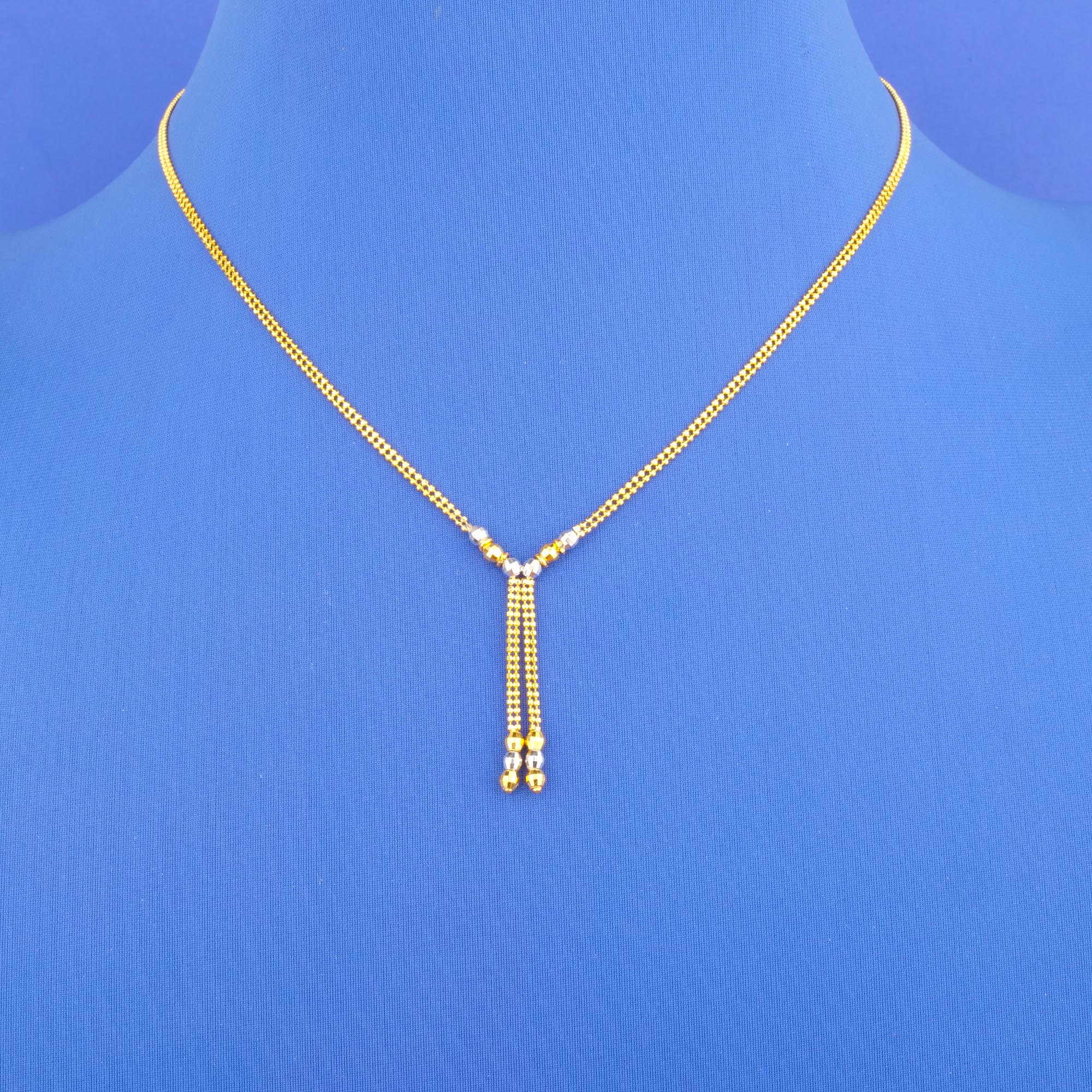 22K Two-Tone Gold Necklace
