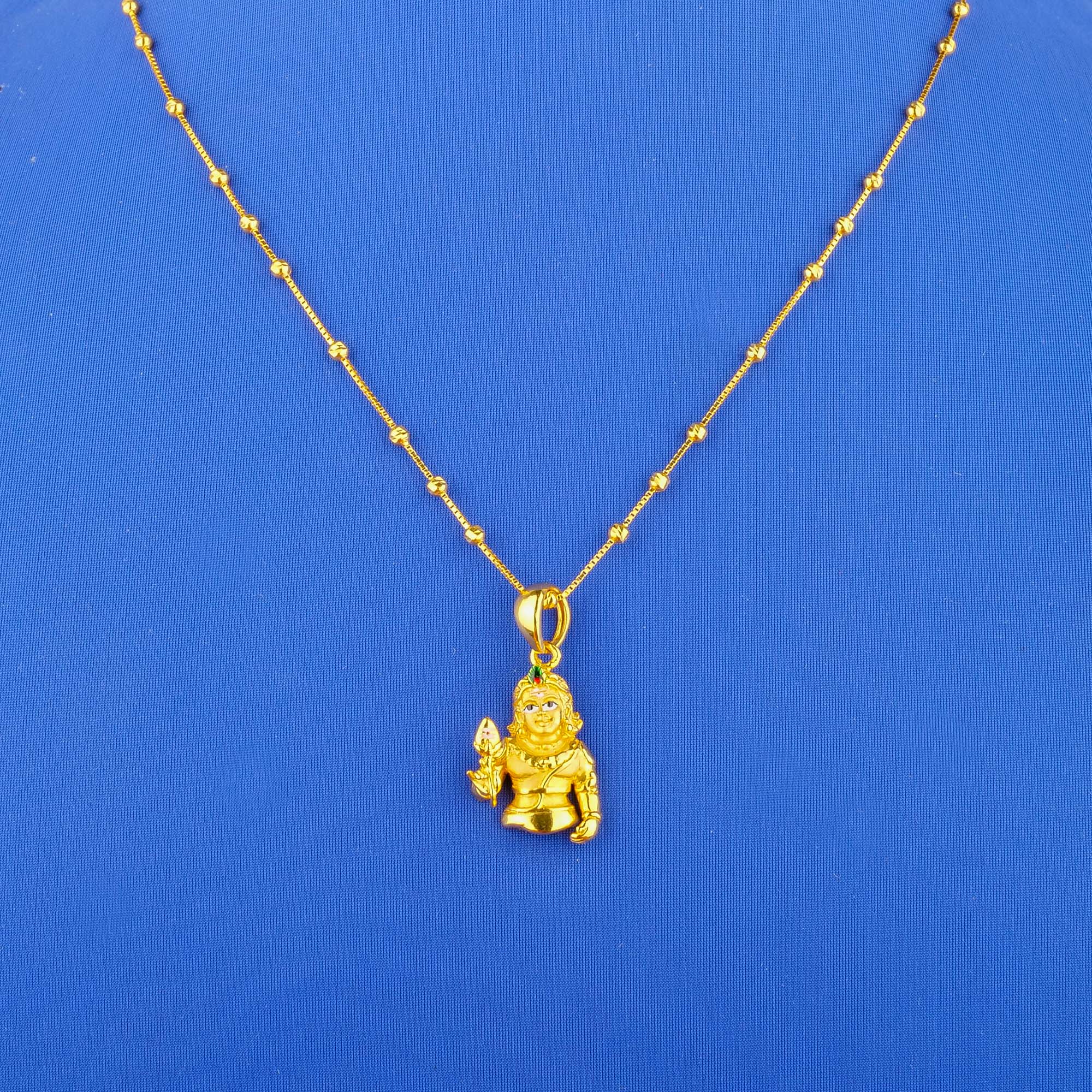 22K Gold Minakari Pendant (chain not included)