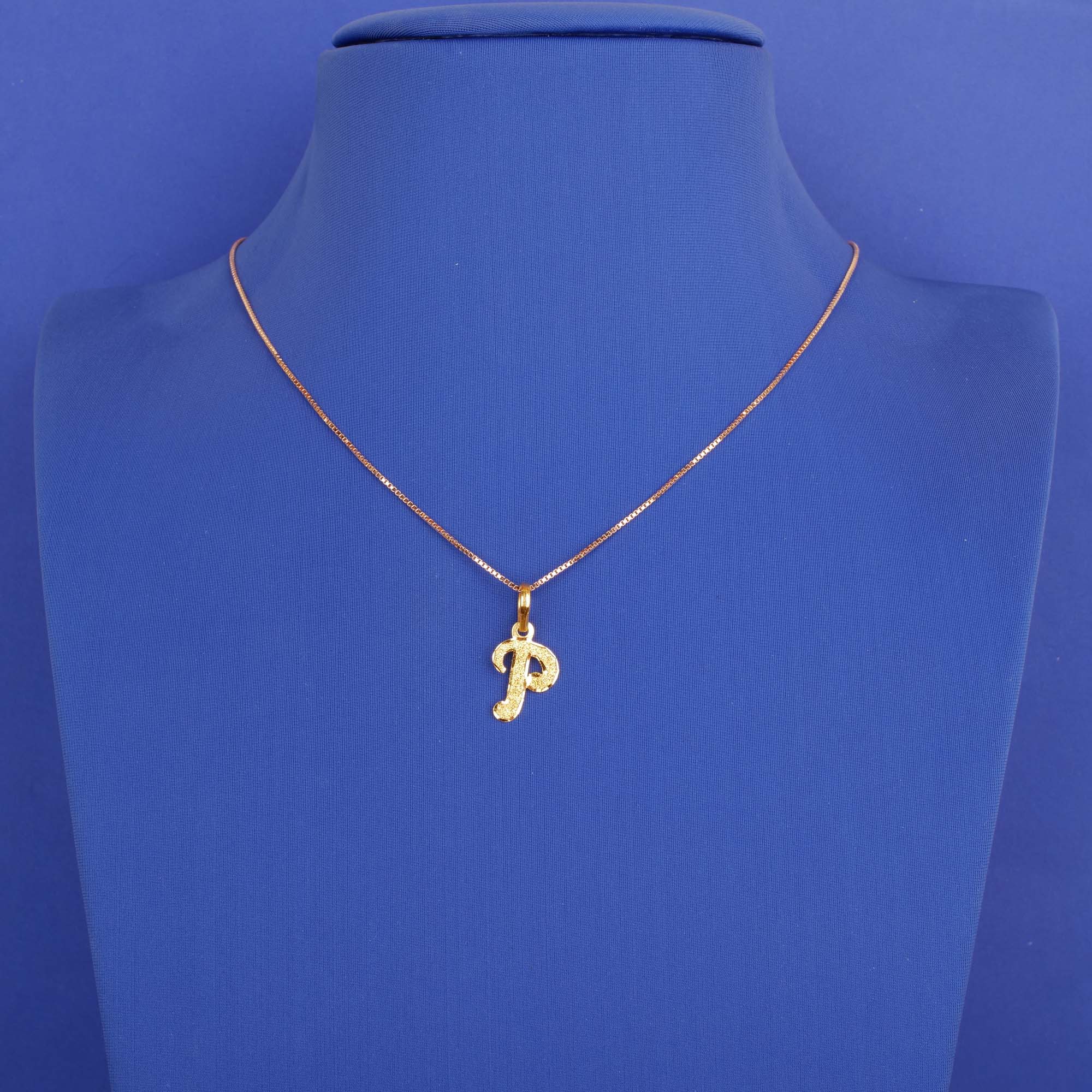 22K Gold 'Initial' Pendant (chain not included)