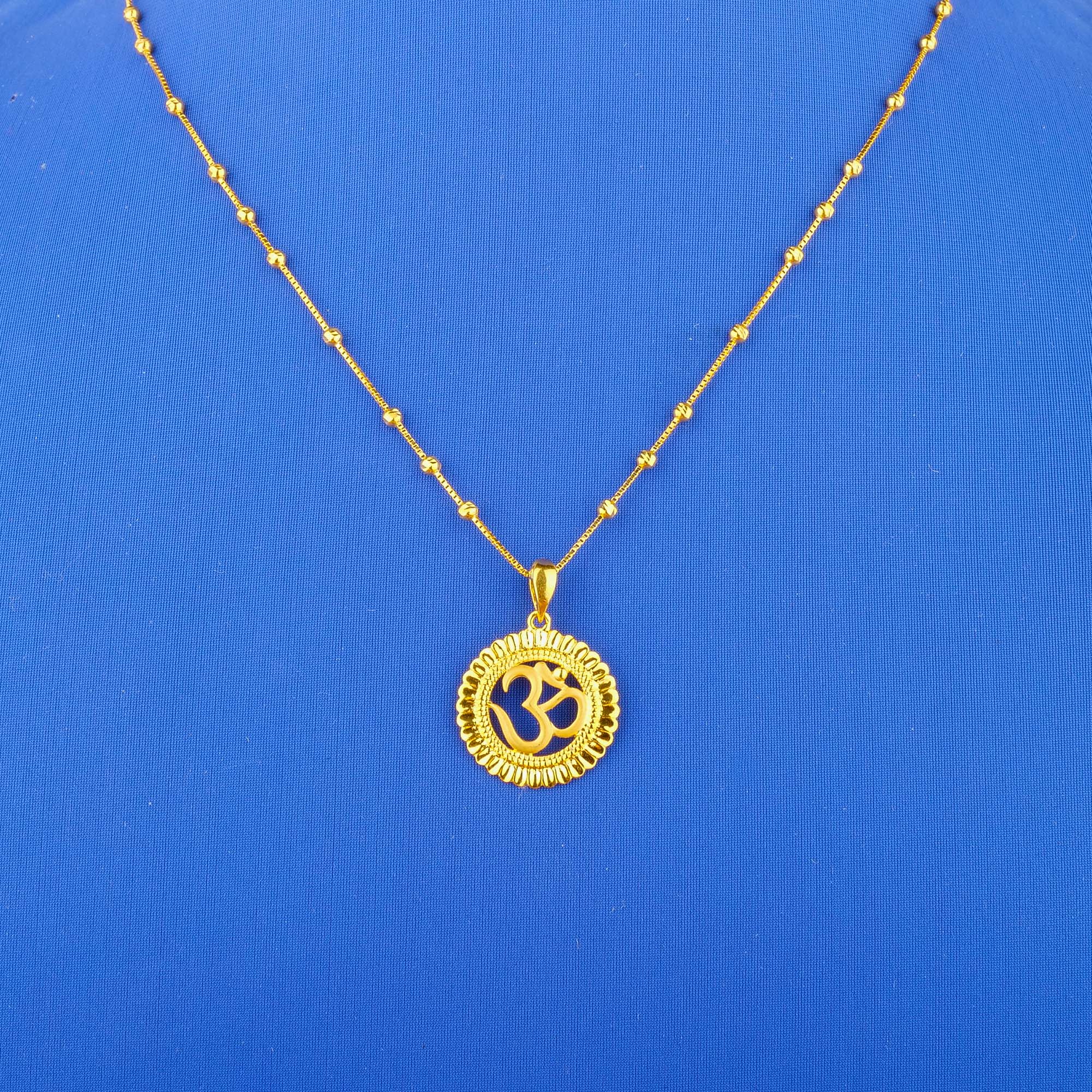 22K Gold 'Om' Pendant (chain not included)