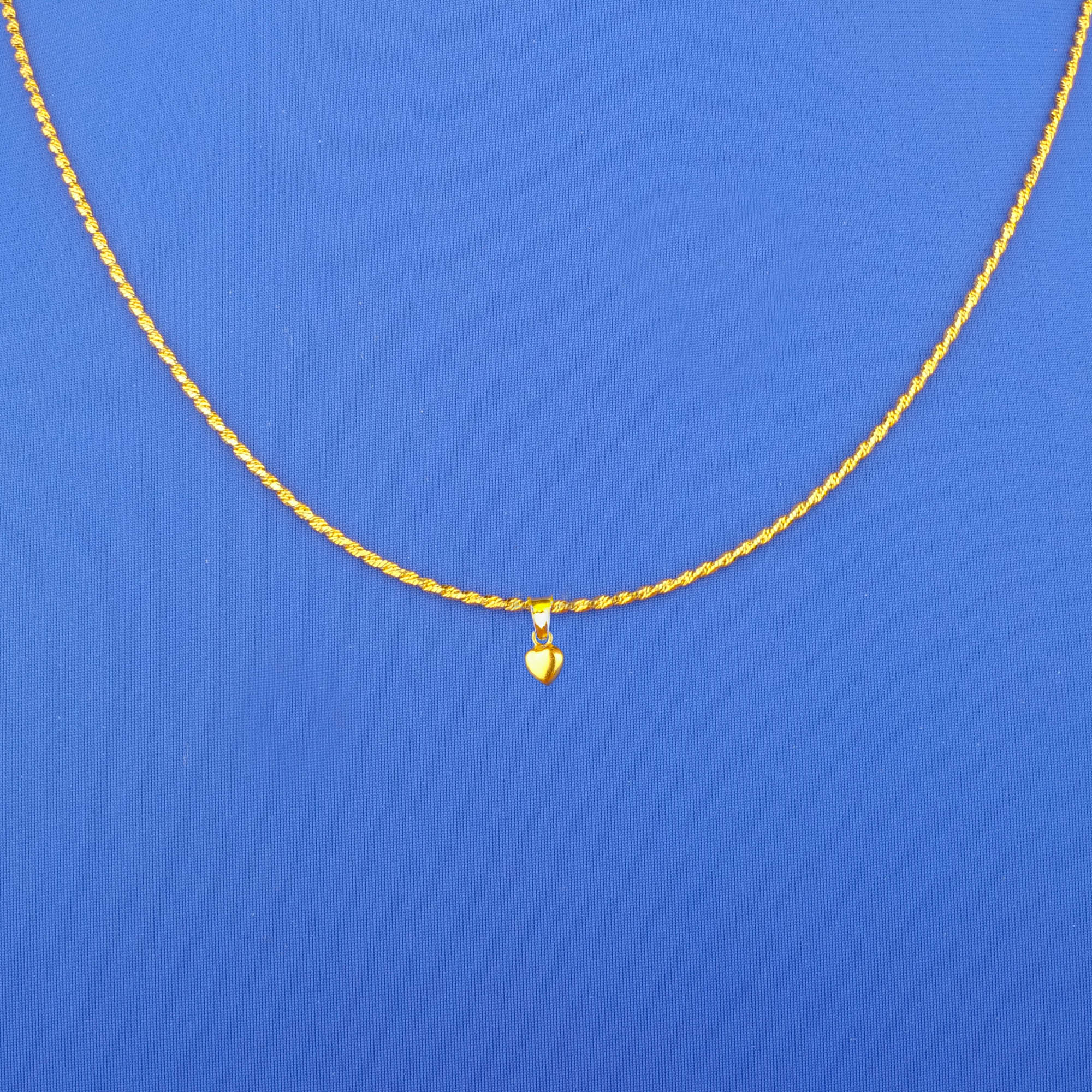 22K Gold 'Heart' Pendant (chain not included)