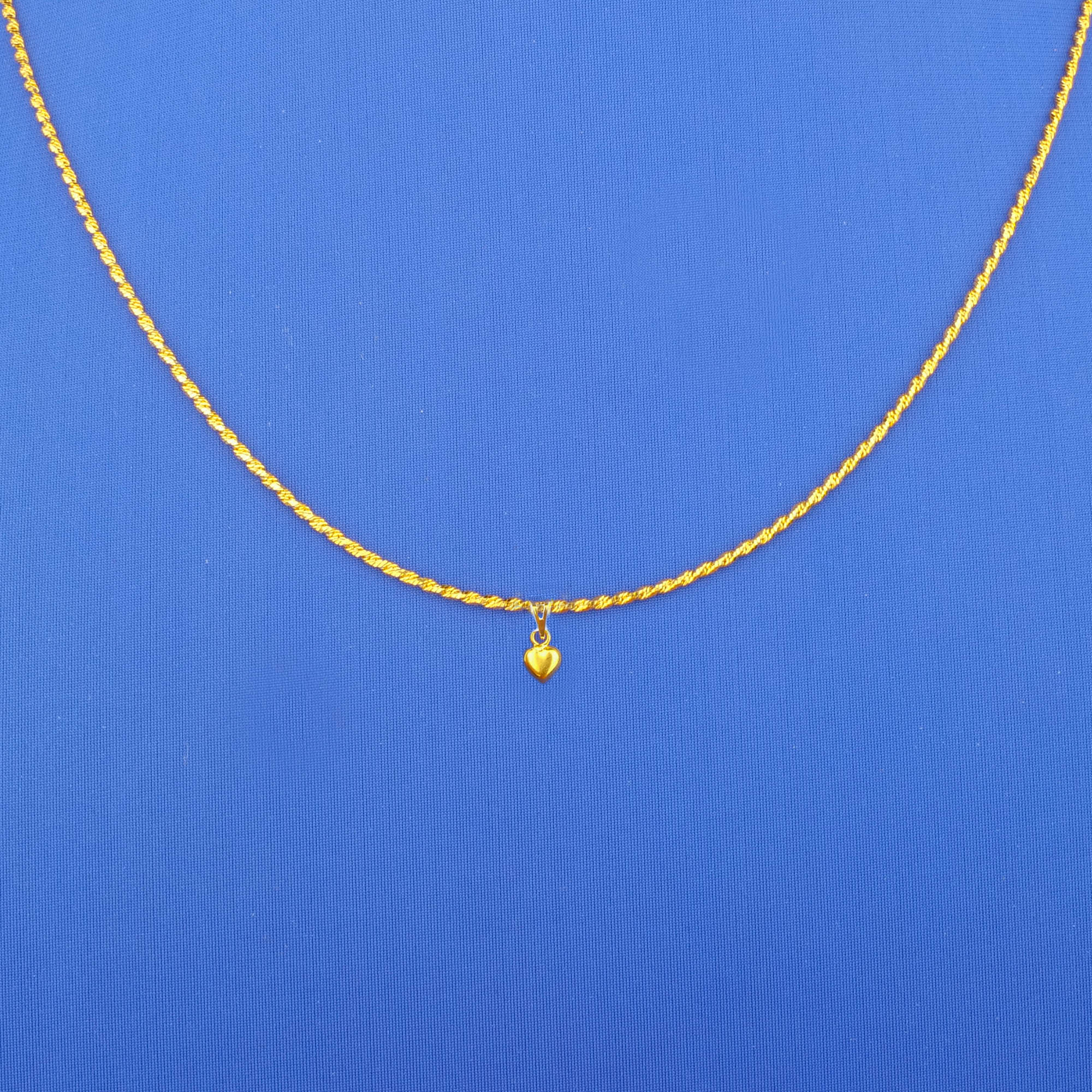 22K Gold 'Heart' Pendant (chain not included)