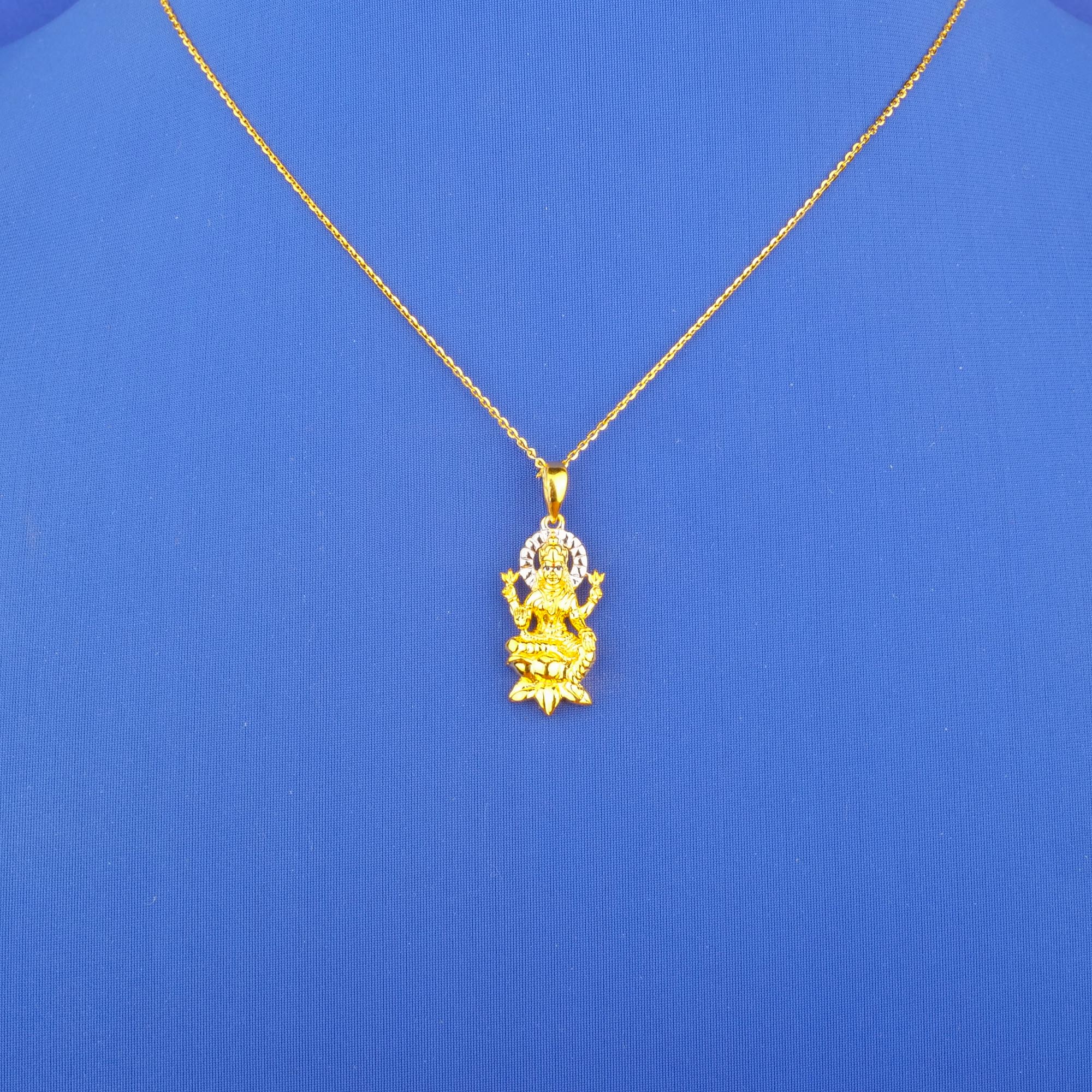Twenty-Two Karat Two-Tone Gold 'Lakshmi' Pendant (chain not included)