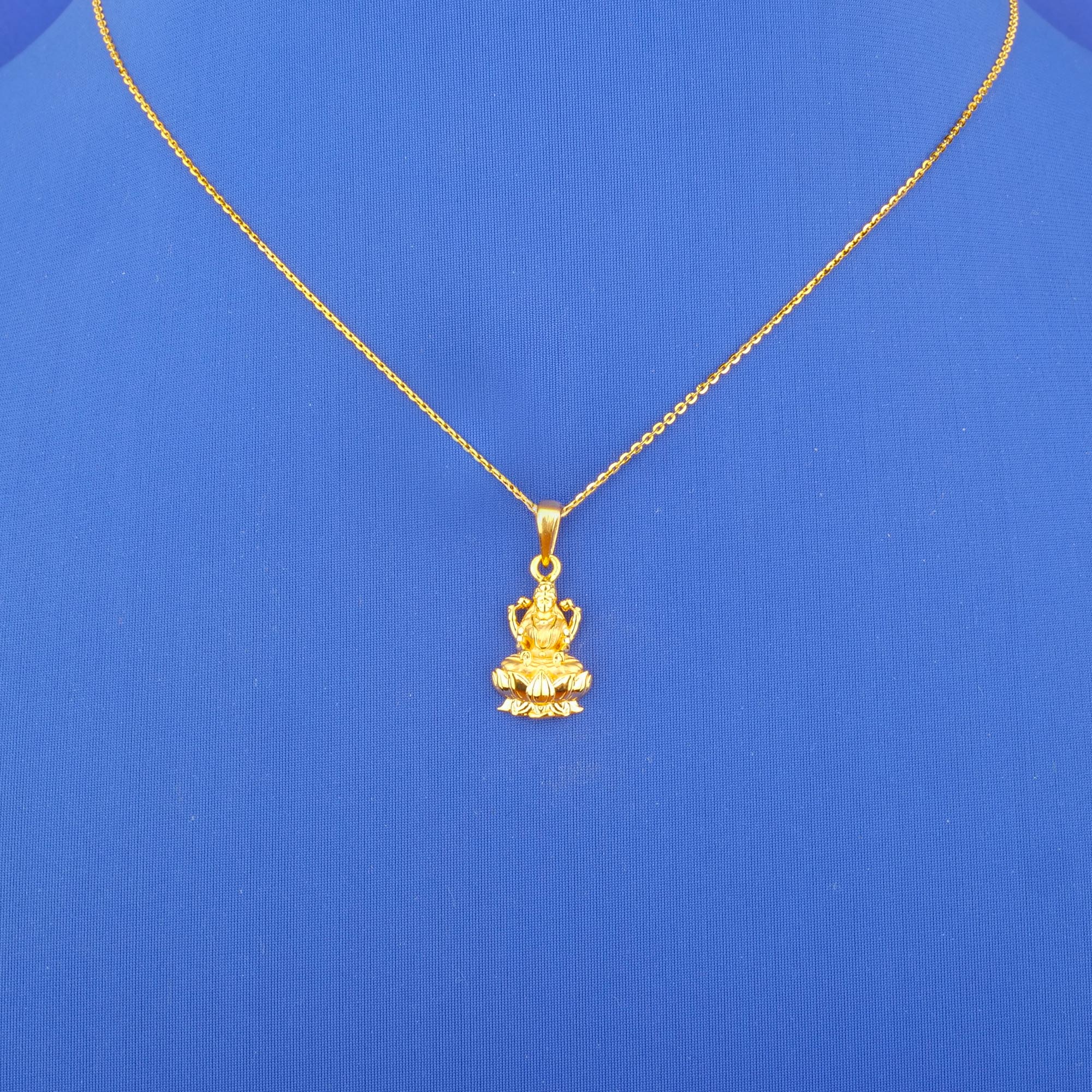 Twenty-Two Karat Gold 'Lakshmi' Pendant (chain not included)