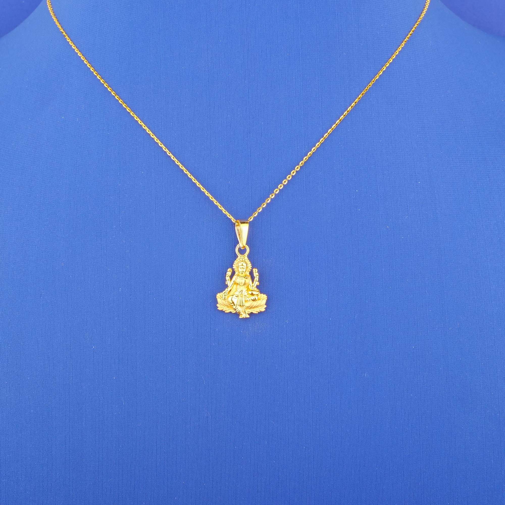 Twenty-Two Karat Gold 'Lakshmi' Pendant (chain not included)