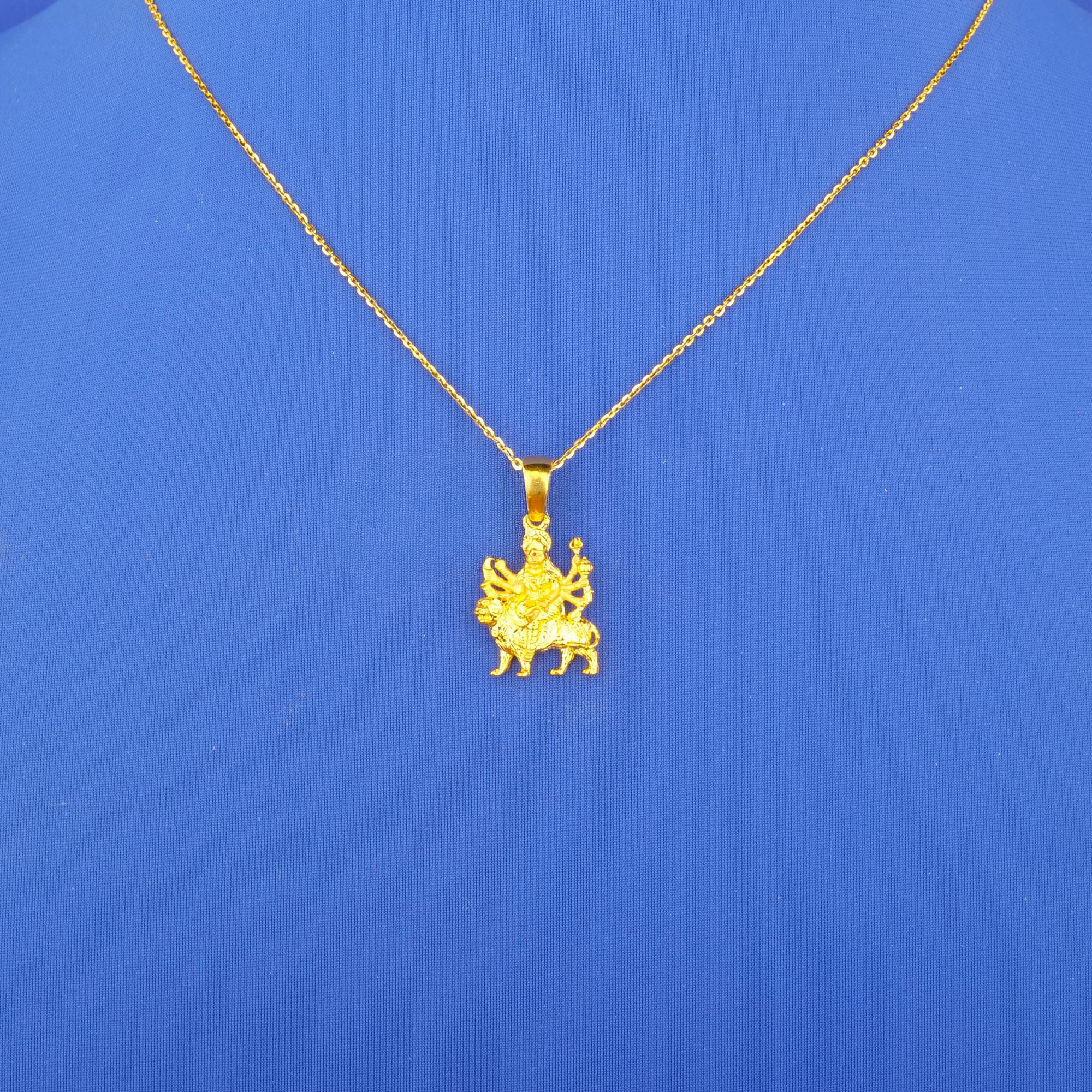 Twenty-Two Karat Two-Tone Gold 'Durgaji' Pendant (chain not included)