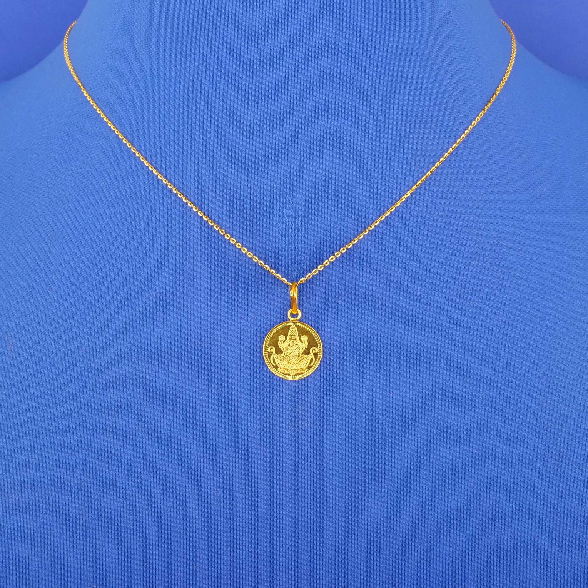 Twenty-Two Karat Gold 'Lakshmi' Pendant (chain not included)