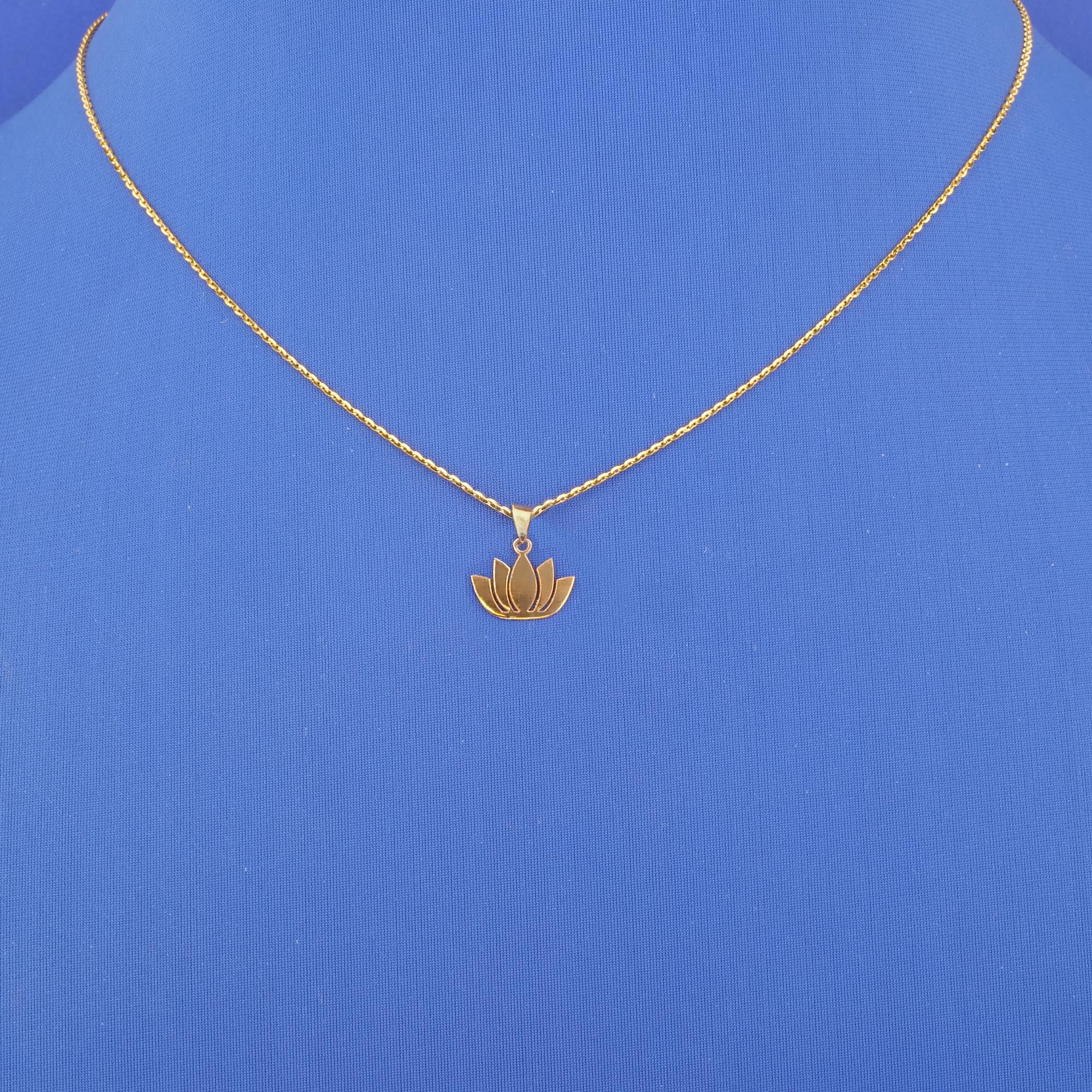 Twenty-Two Karat Gold 'Lotus' Pendant (chain not included)