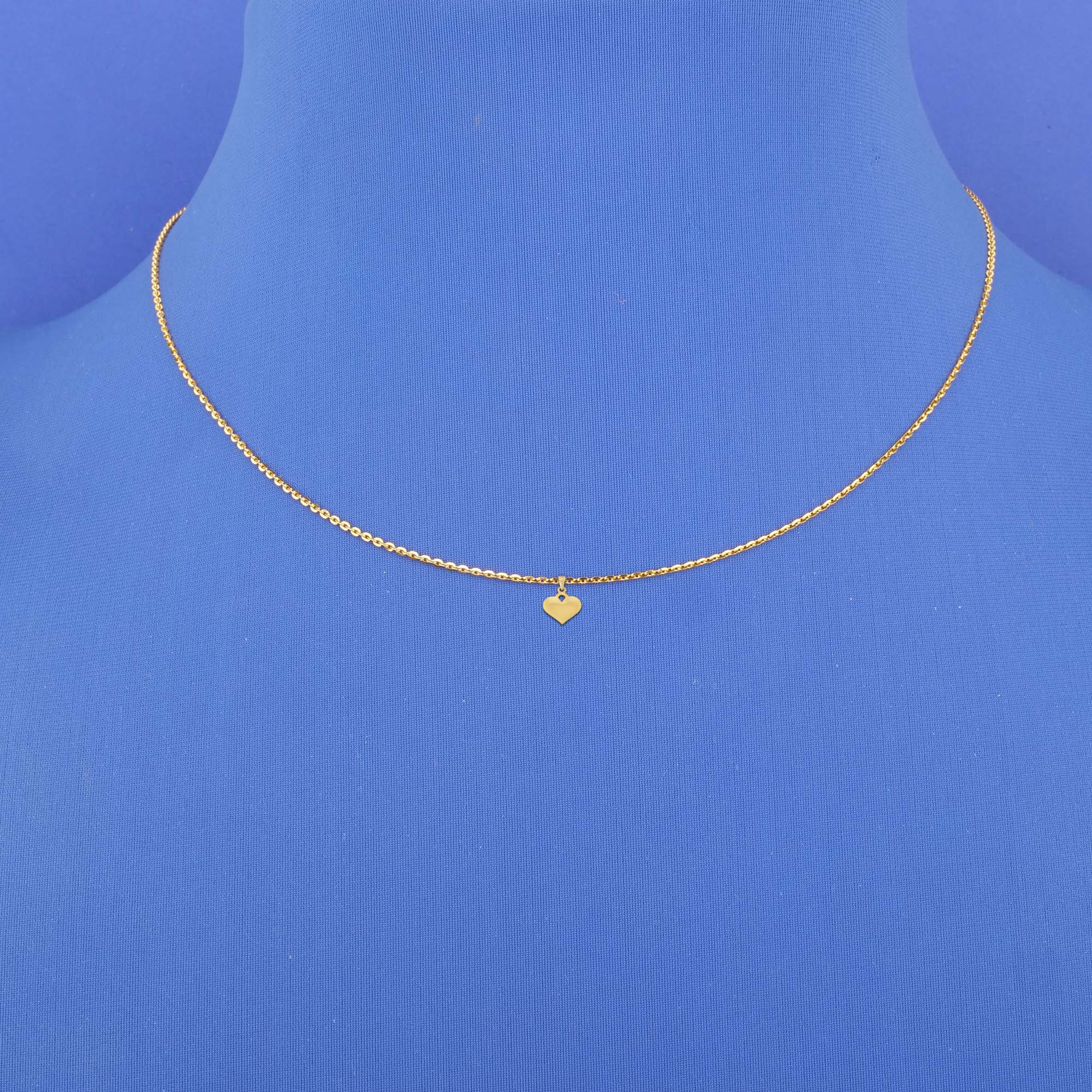 Twenty-Two Karat Gold 'Heart' Pendant (chain not included)