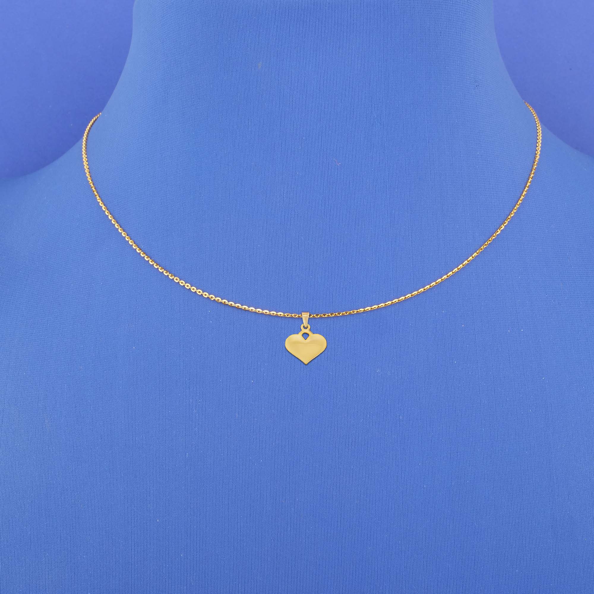 Twenty-Two Karat Gold 'Heart' Pendant (chain not included)