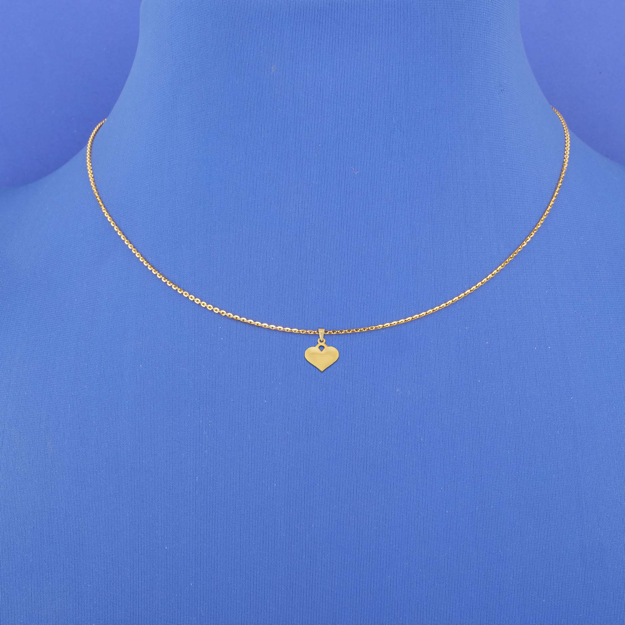 Twenty-Two Karat Gold 'Heart' Pendant (chain not included)