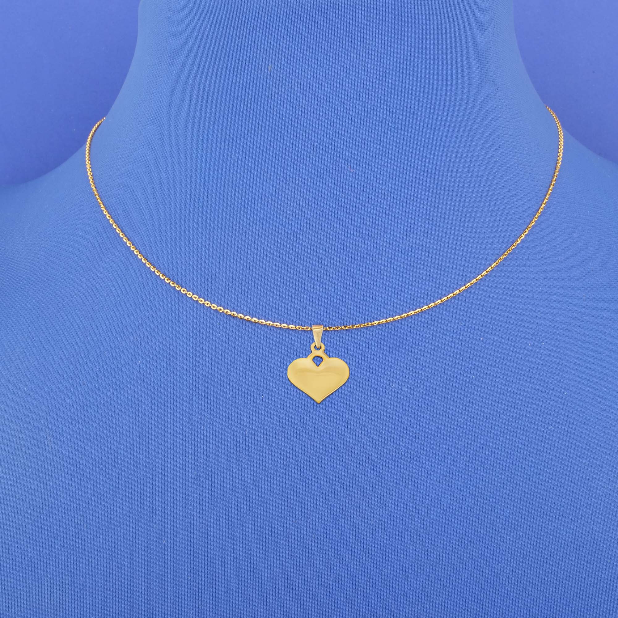 Twenty-Two Karat Gold 'Heart' Pendant (chain not included)