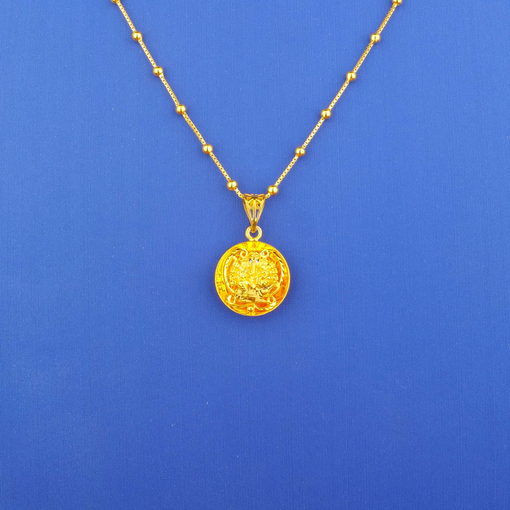 22K Gold 'Ganesha' Pendant